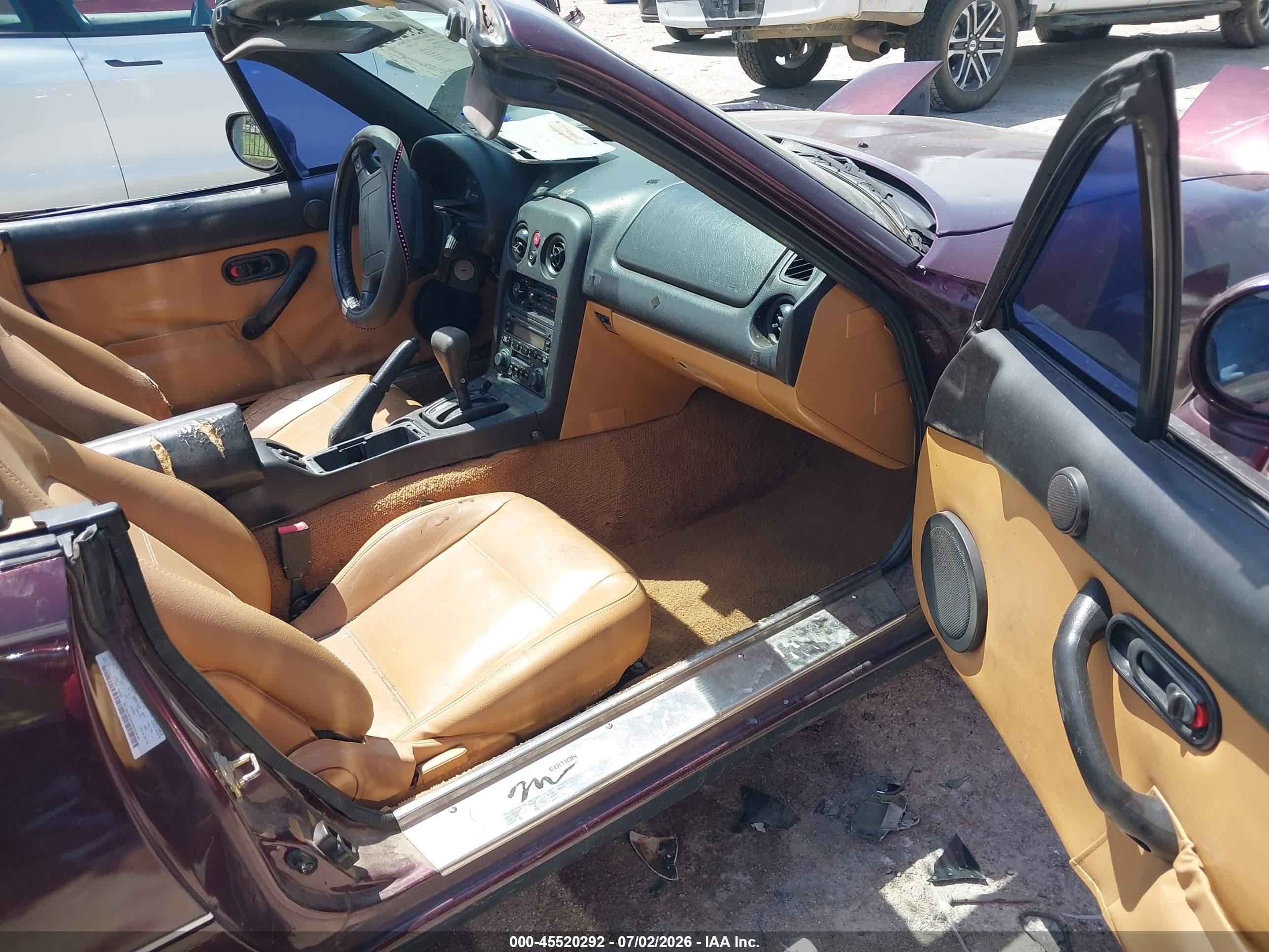 1995 Mazda Mx-5 Miata   Burgundy vin: JM1NA3534S0608436