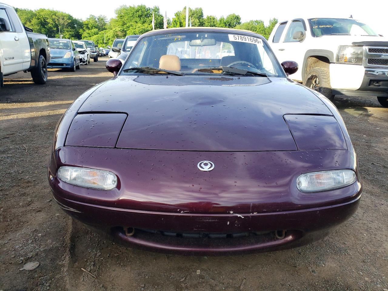 1995 Mazda Mx-5 Miata Se Burgundy vin: JM1NA3534S0608775