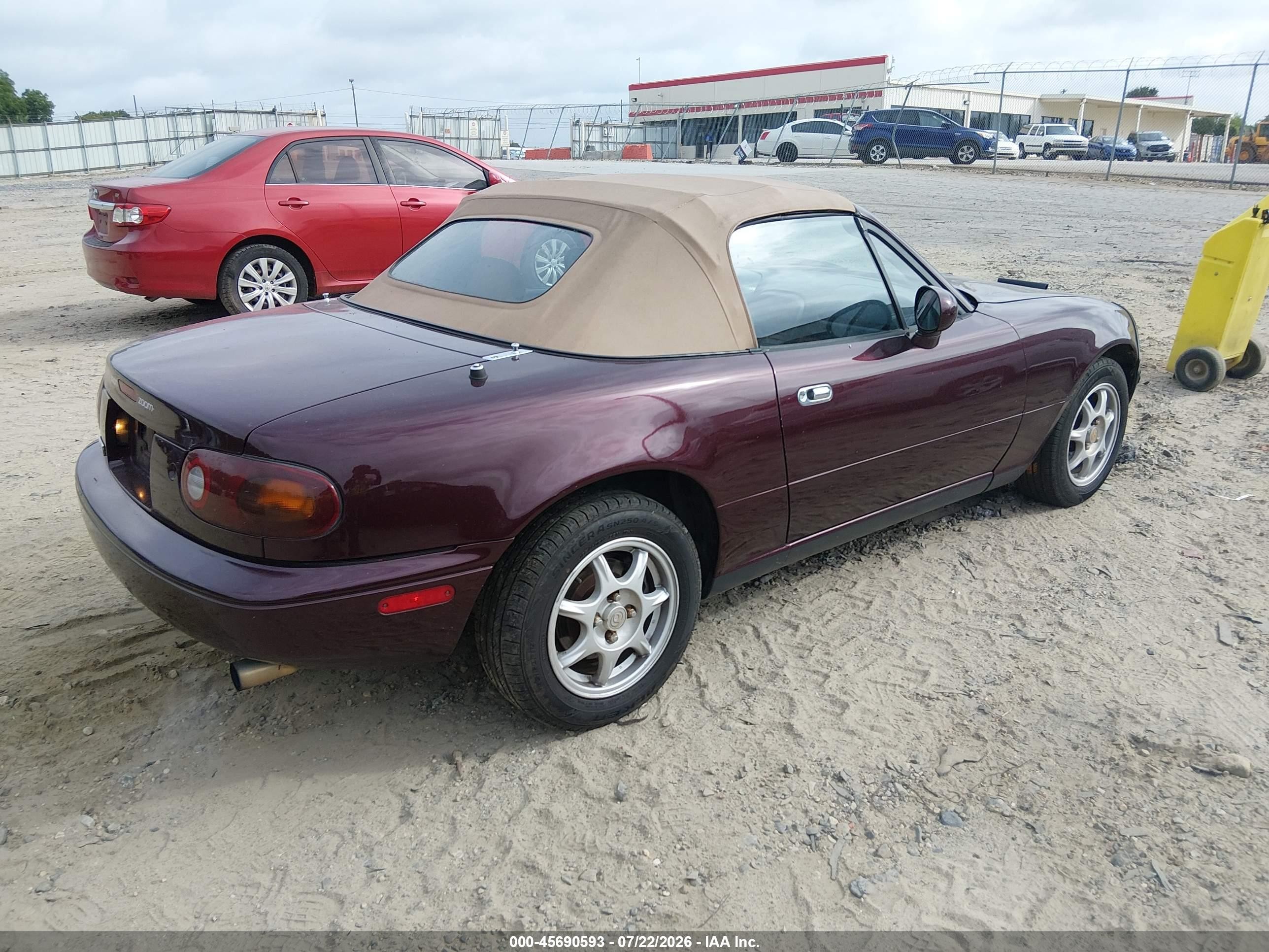 1995 Mazda Mx-5 Miata   Burgundy vin: JM1NA3535S0609286