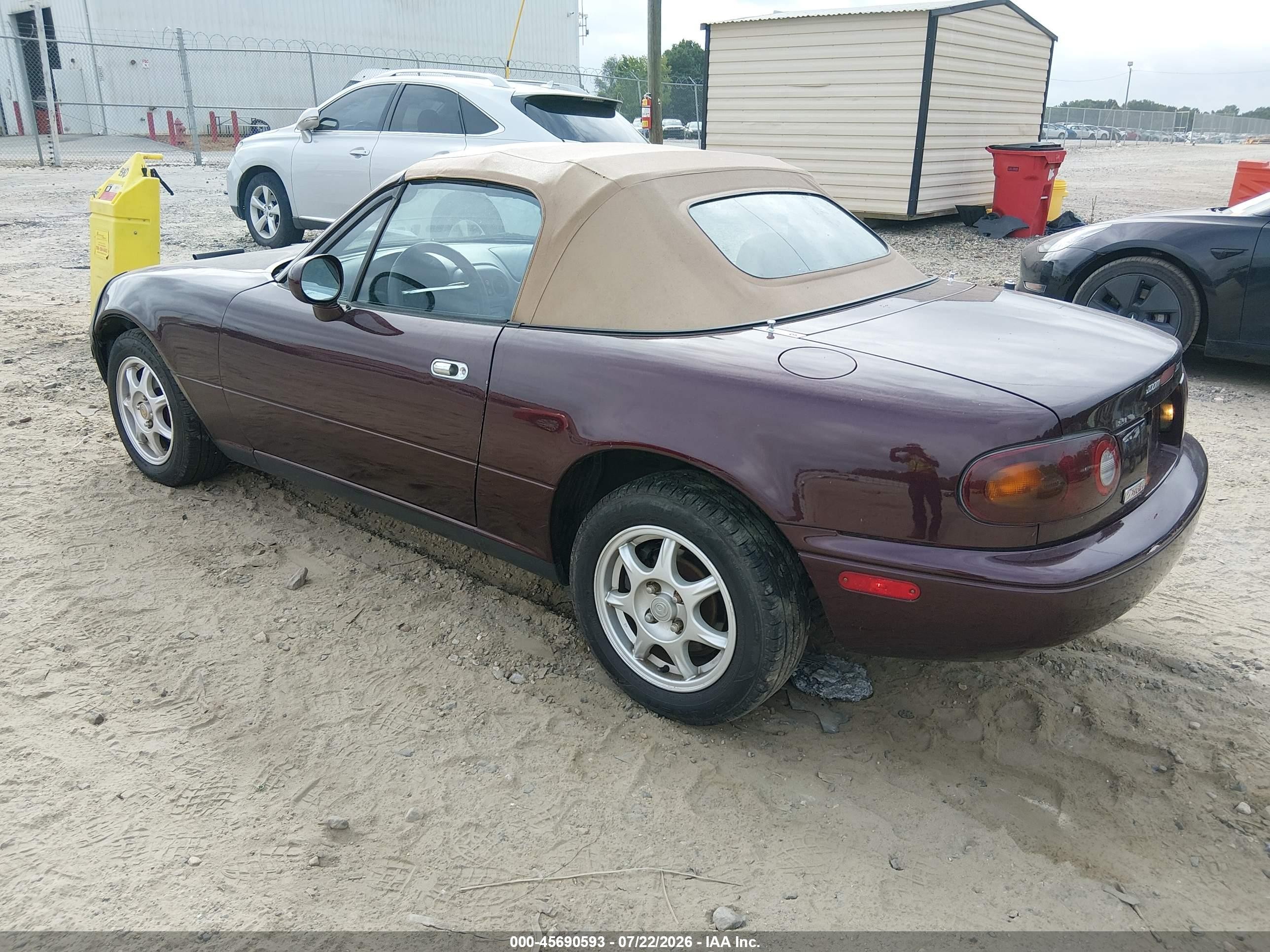 1995 Mazda Mx-5 Miata   Burgundy vin: JM1NA3535S0609286