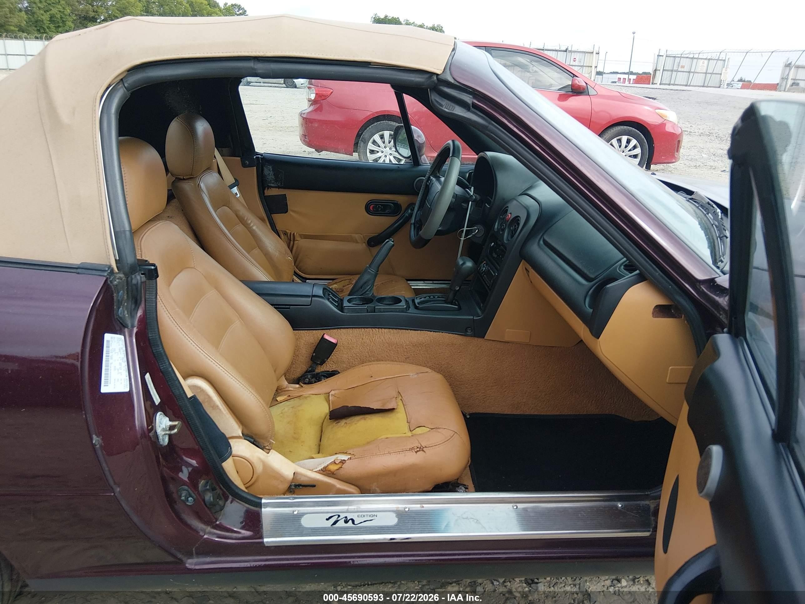 1995 Mazda Mx-5 Miata   Burgundy vin: JM1NA3535S0609286