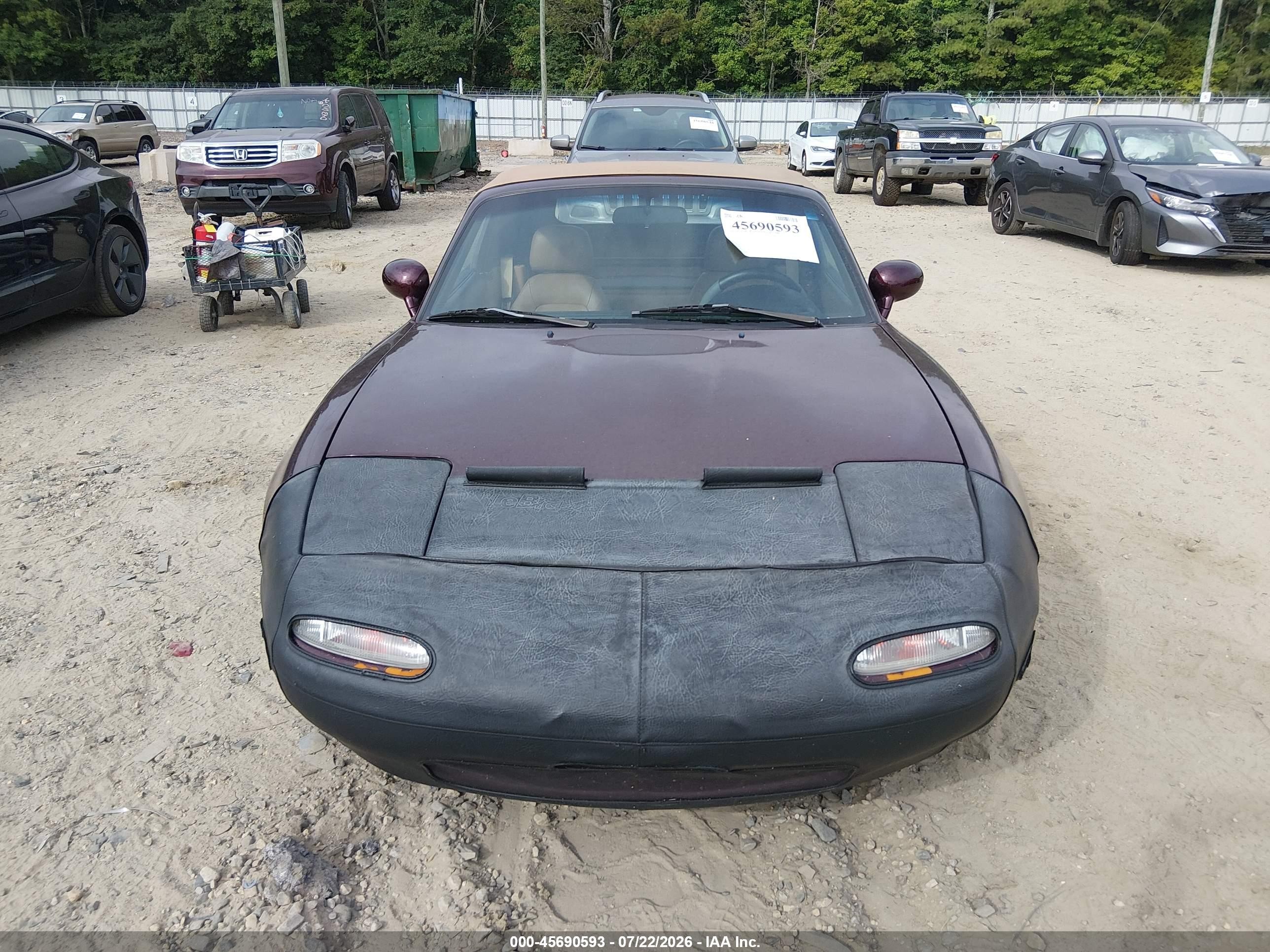 1995 Mazda Mx-5 Miata   Burgundy vin: JM1NA3535S0609286