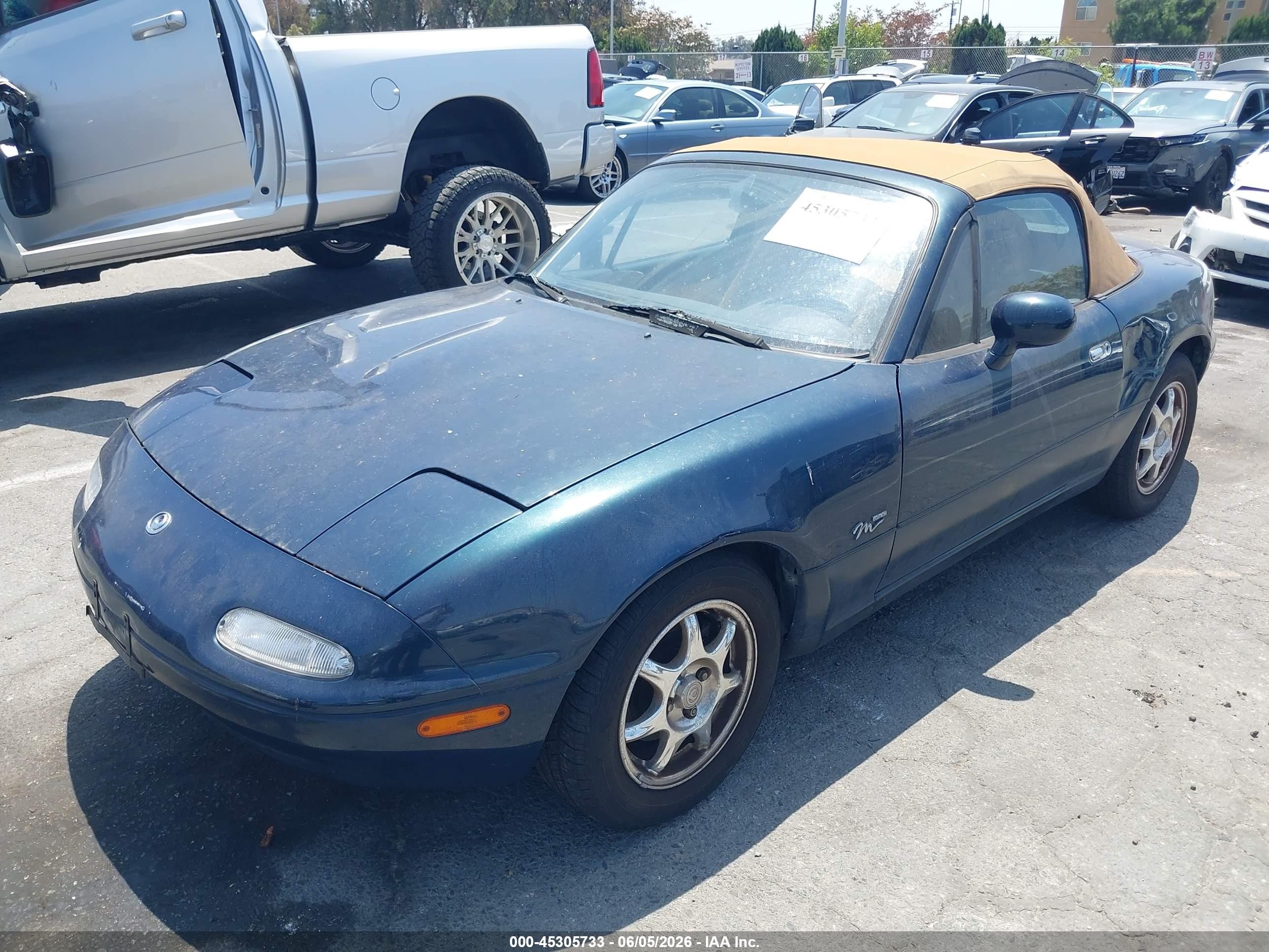 1994 Mazda Mx-5 Miata   Blue vin: JM1NA3536R0512818