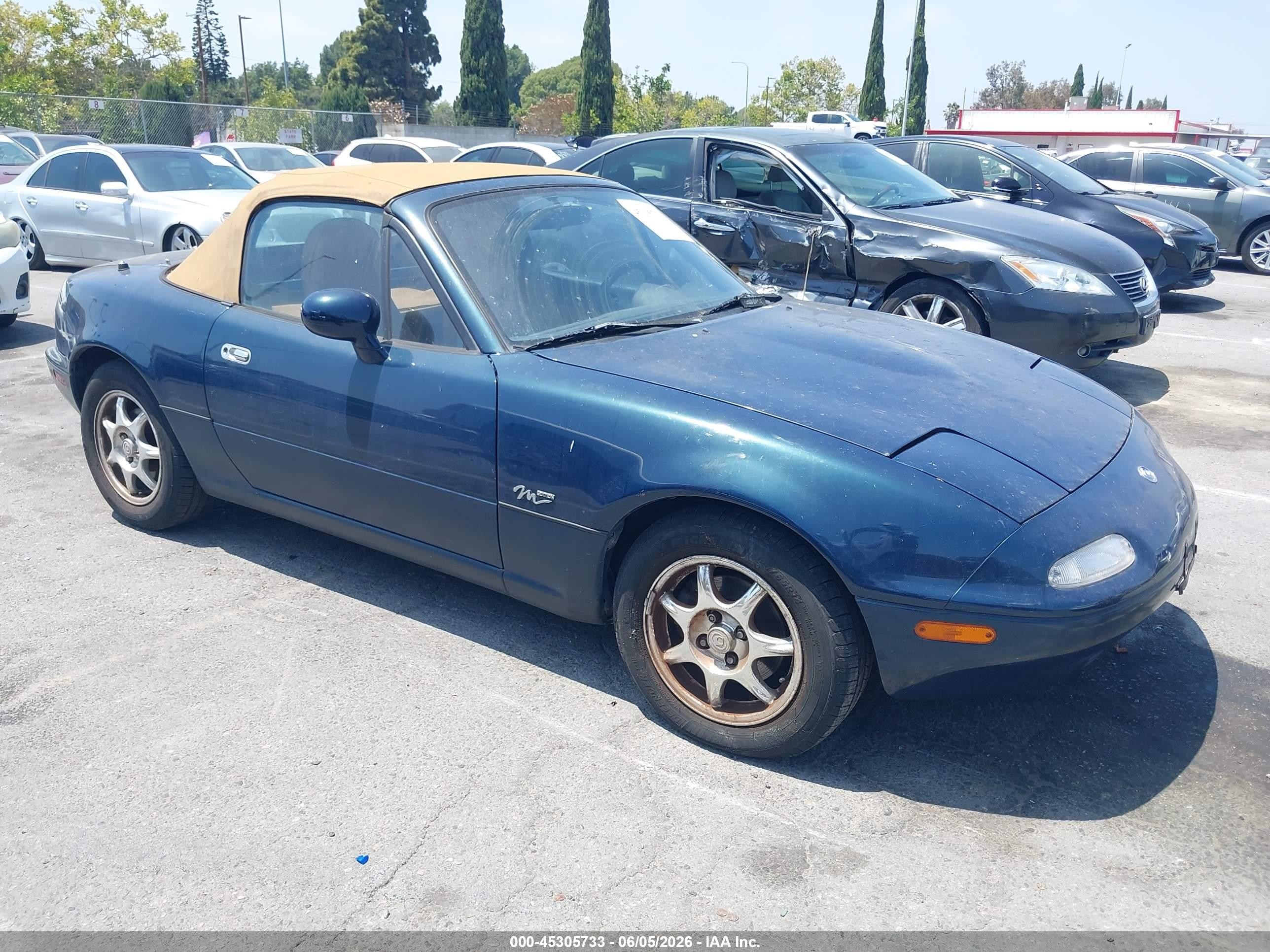 1994 Mazda Mx-5 Miata   Blue vin: JM1NA3536R0512818