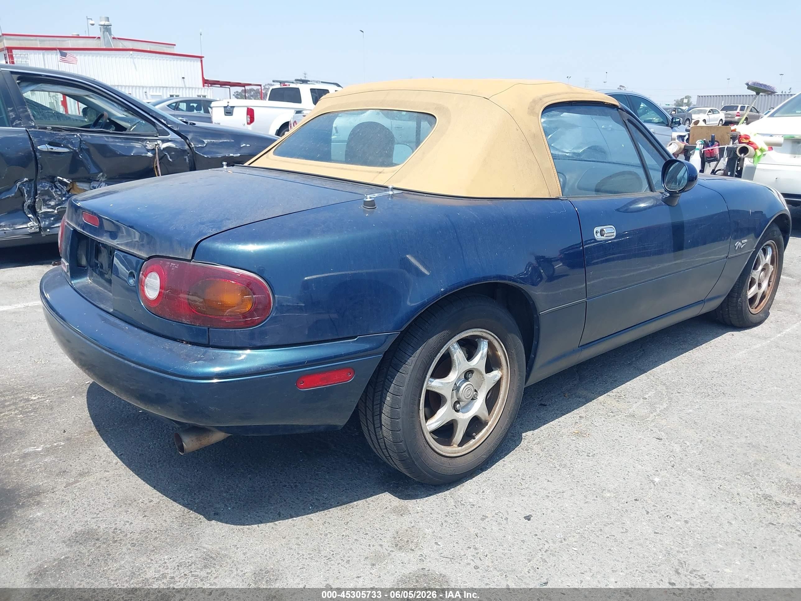 1994 Mazda Mx-5 Miata   Blue vin: JM1NA3536R0512818
