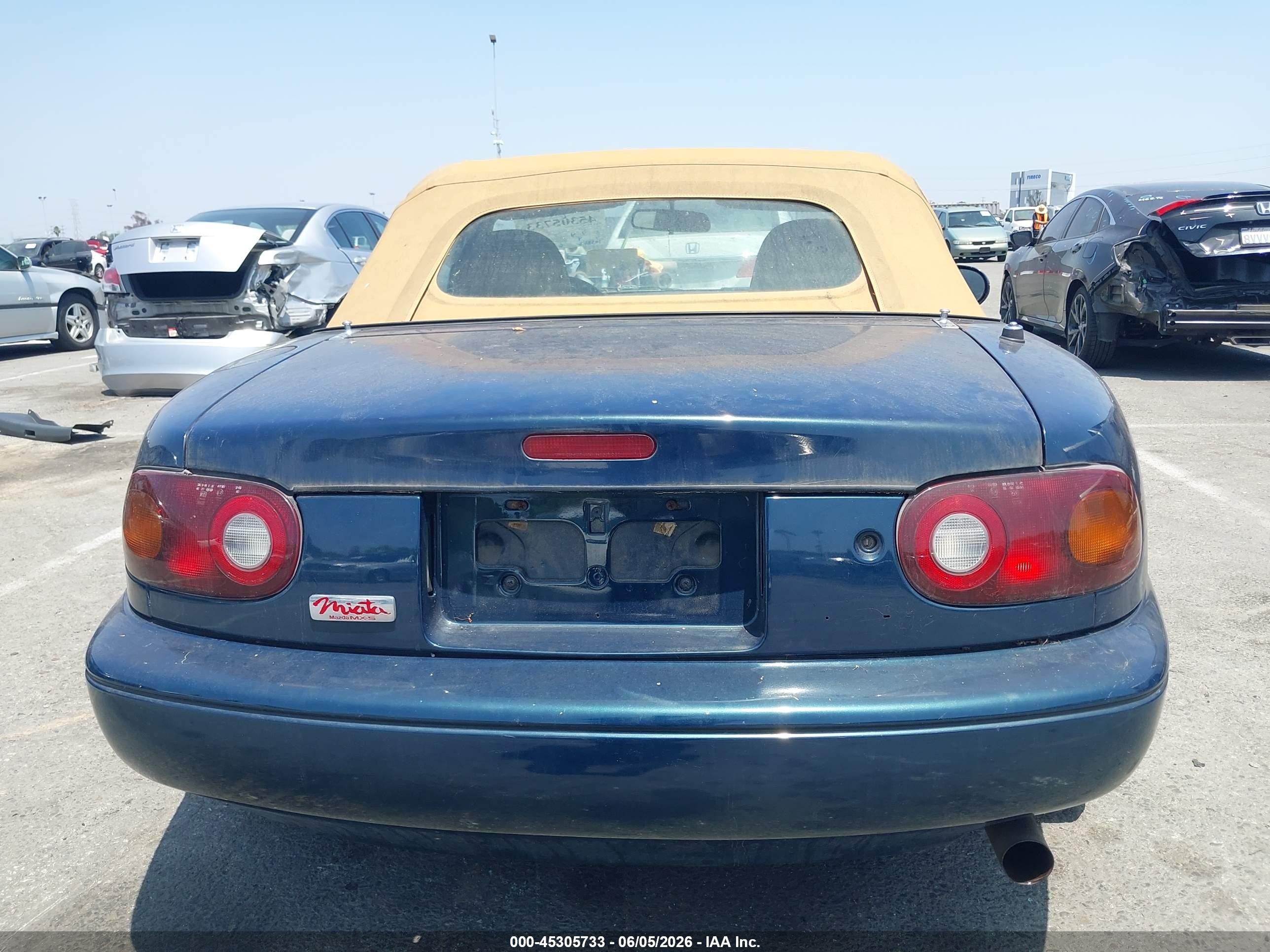 1994 Mazda Mx-5 Miata   Blue vin: JM1NA3536R0512818