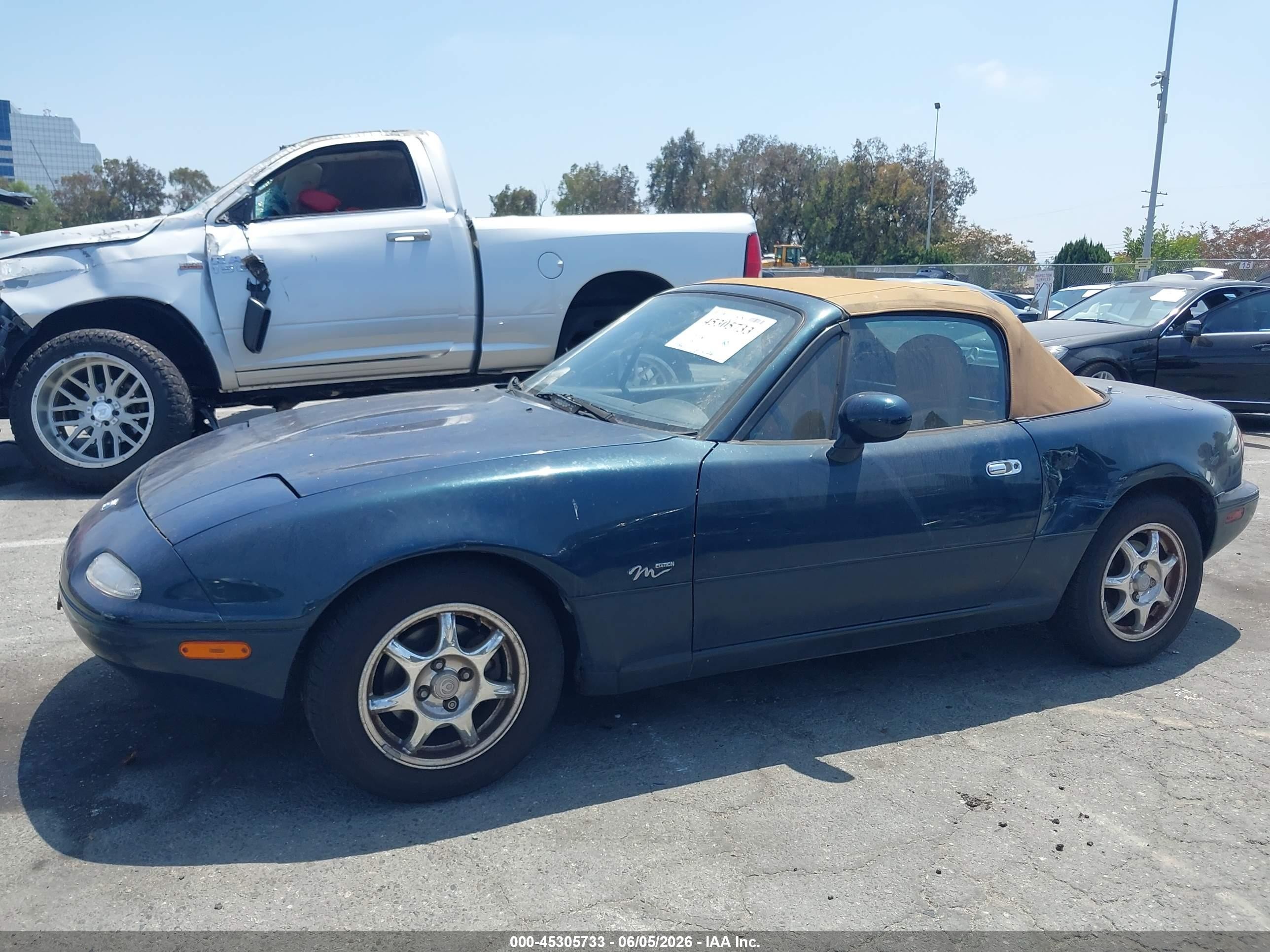 1994 Mazda Mx-5 Miata   Blue vin: JM1NA3536R0512818