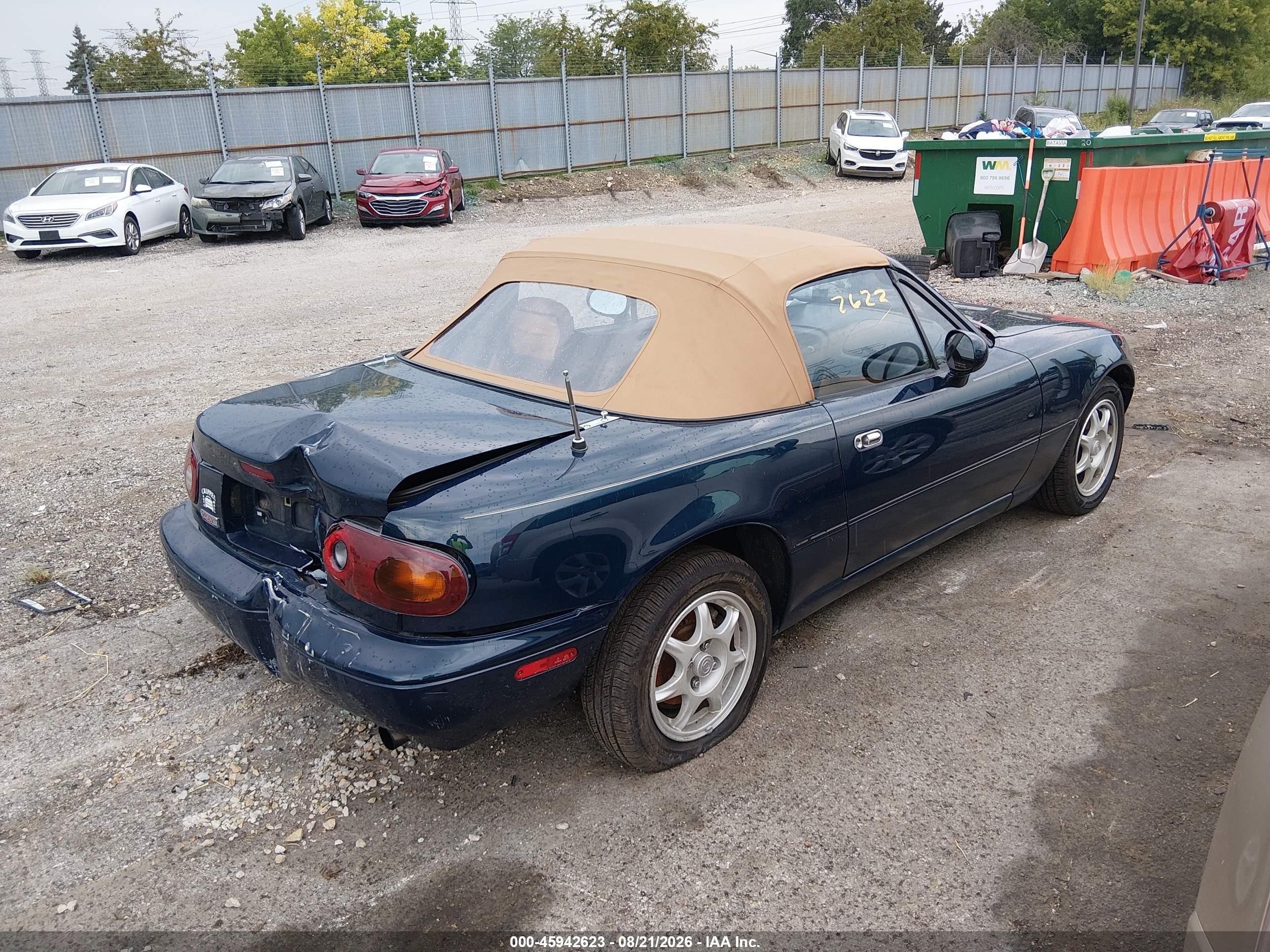 1995 Mazda Mx-5 Miata   Зеленый vin: JM1NA3536S0606462