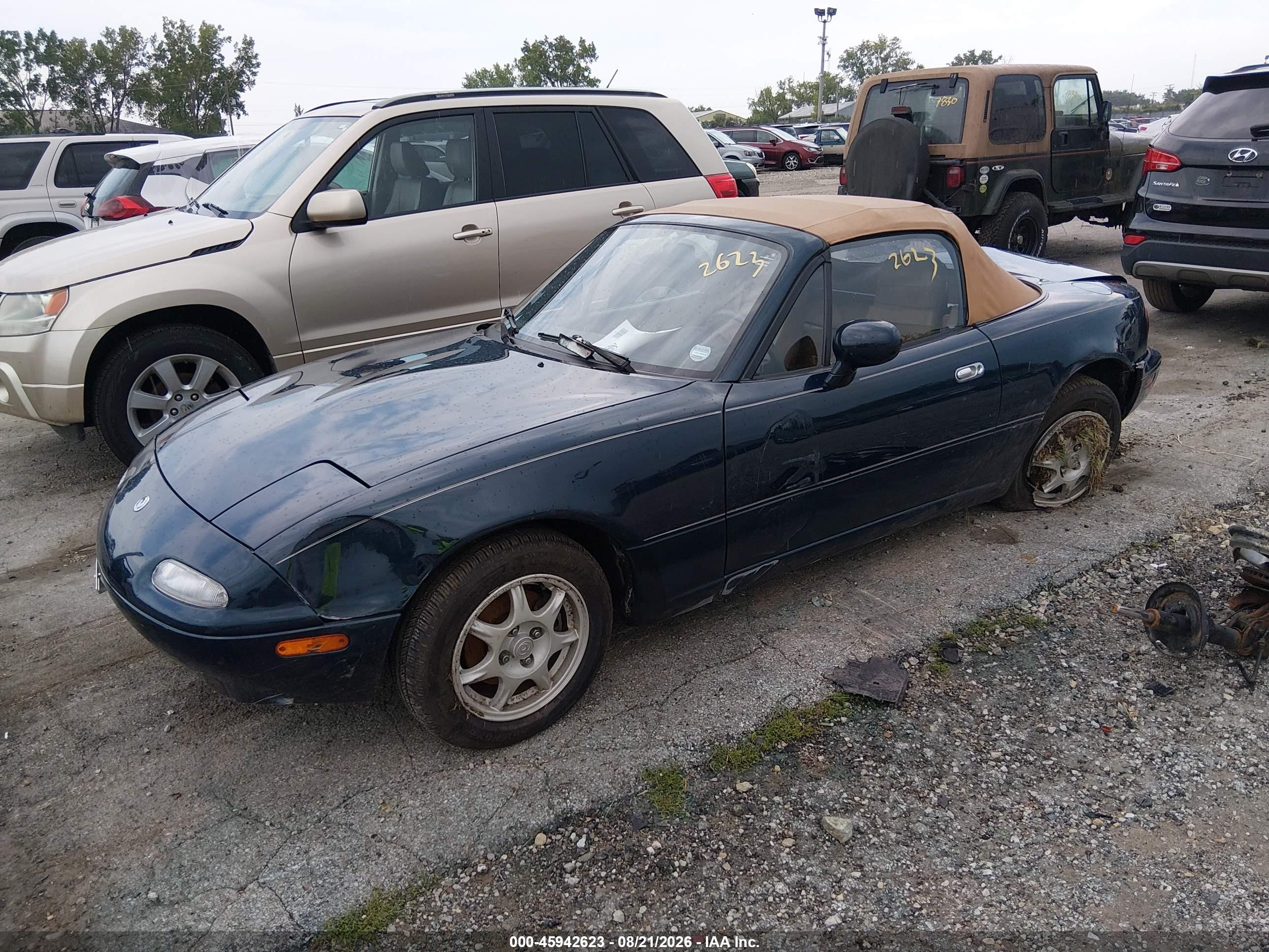 1995 Mazda Mx-5 Miata   Зеленый vin: JM1NA3536S0606462