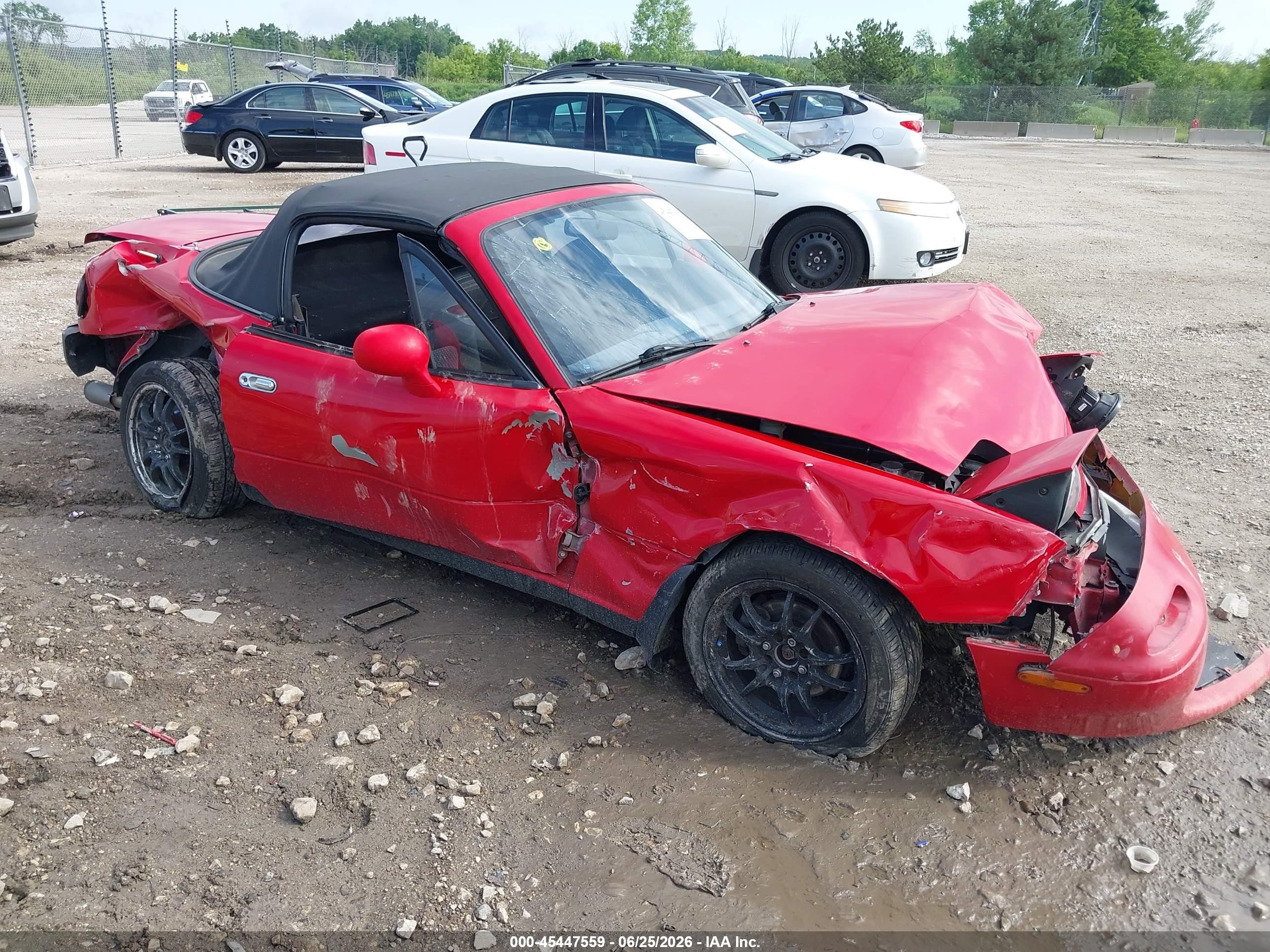 1994 Mazda Mx-5 Miata   Red vin: JM1NA3537R0505697