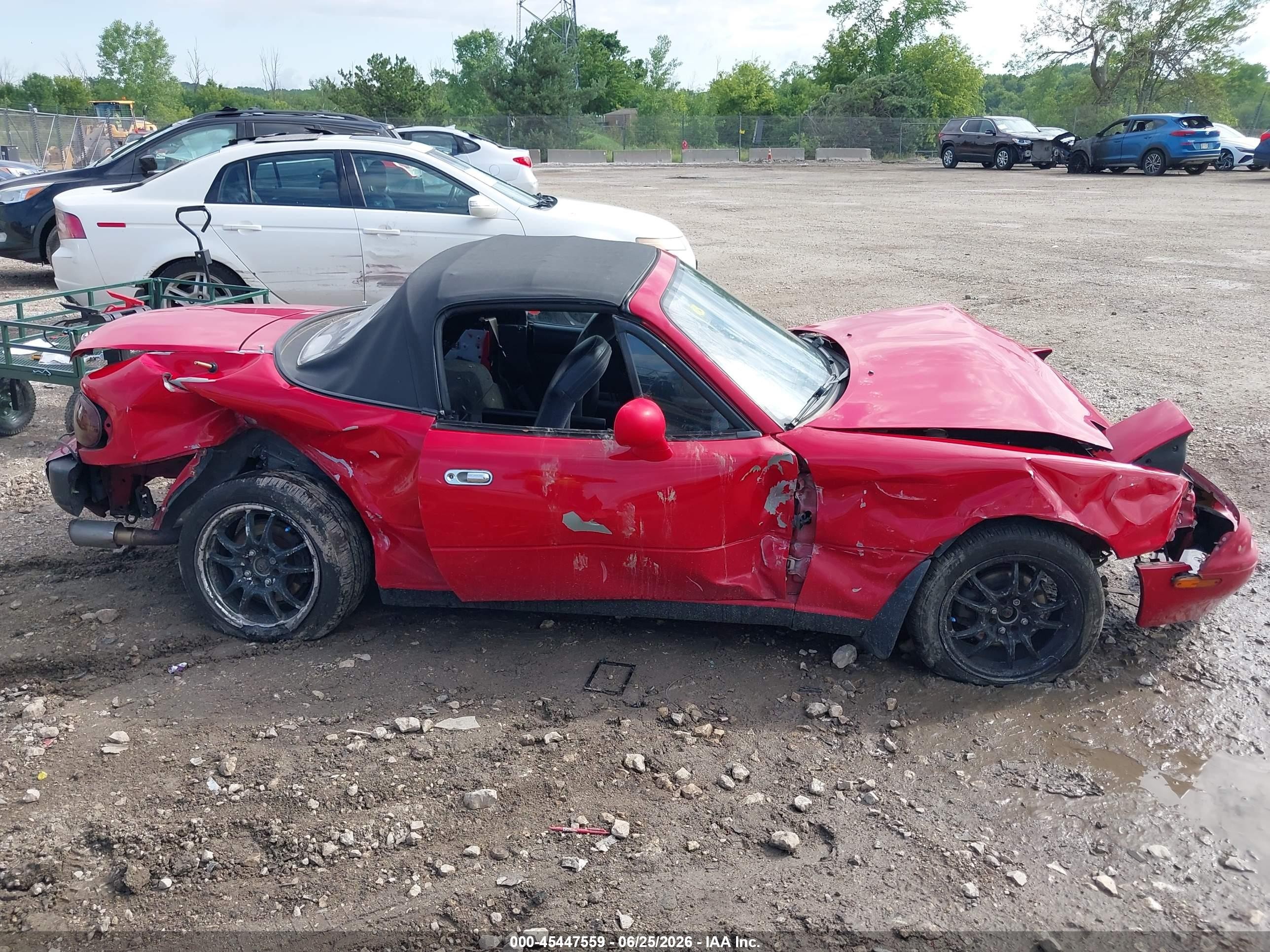 1994 Mazda Mx-5 Miata   Red vin: JM1NA3537R0505697