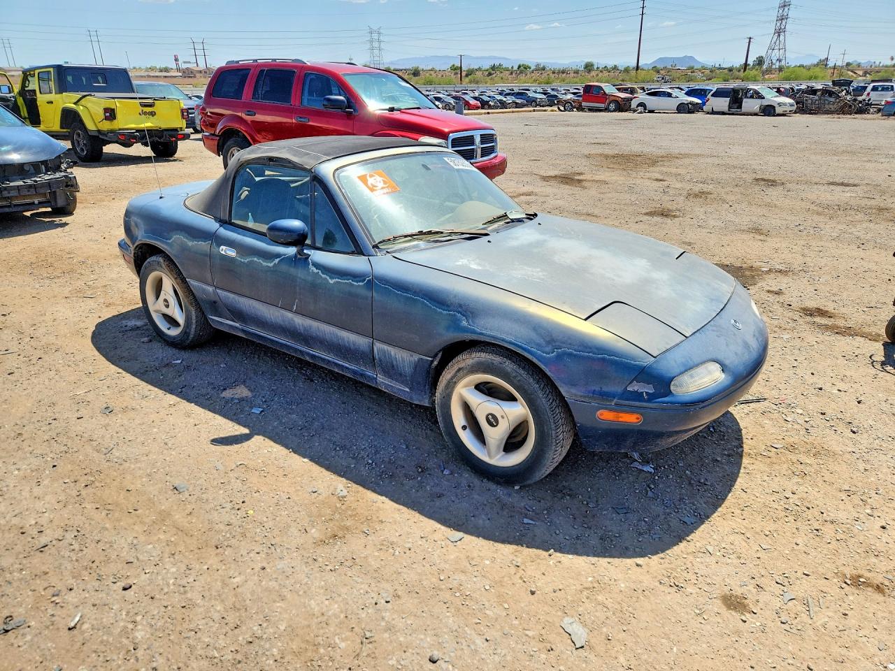 1996 Mazda Mx-5 Miata Blue vin: JM1NA3537T0713585