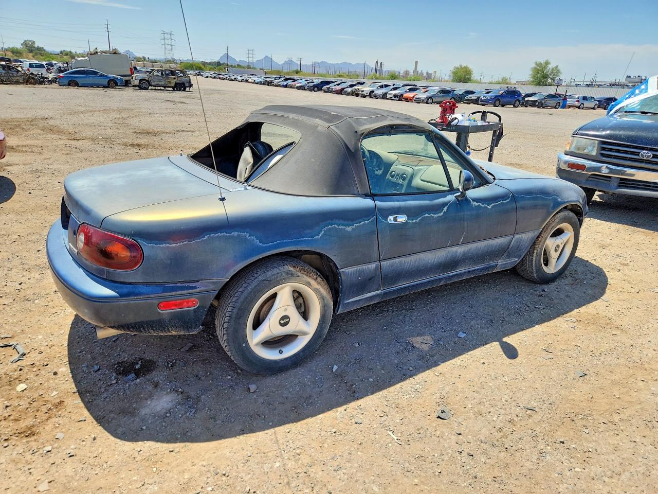 1996 Mazda Mx-5 Miata Blue vin: JM1NA3537T0713585