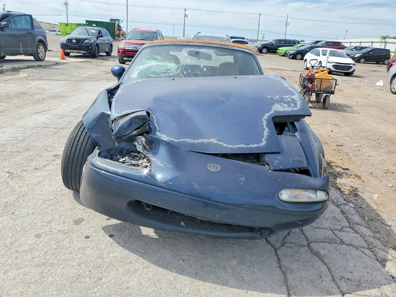 1997 Mazda Mx-5 Miata Blue vin: JM1NA3537V0738103