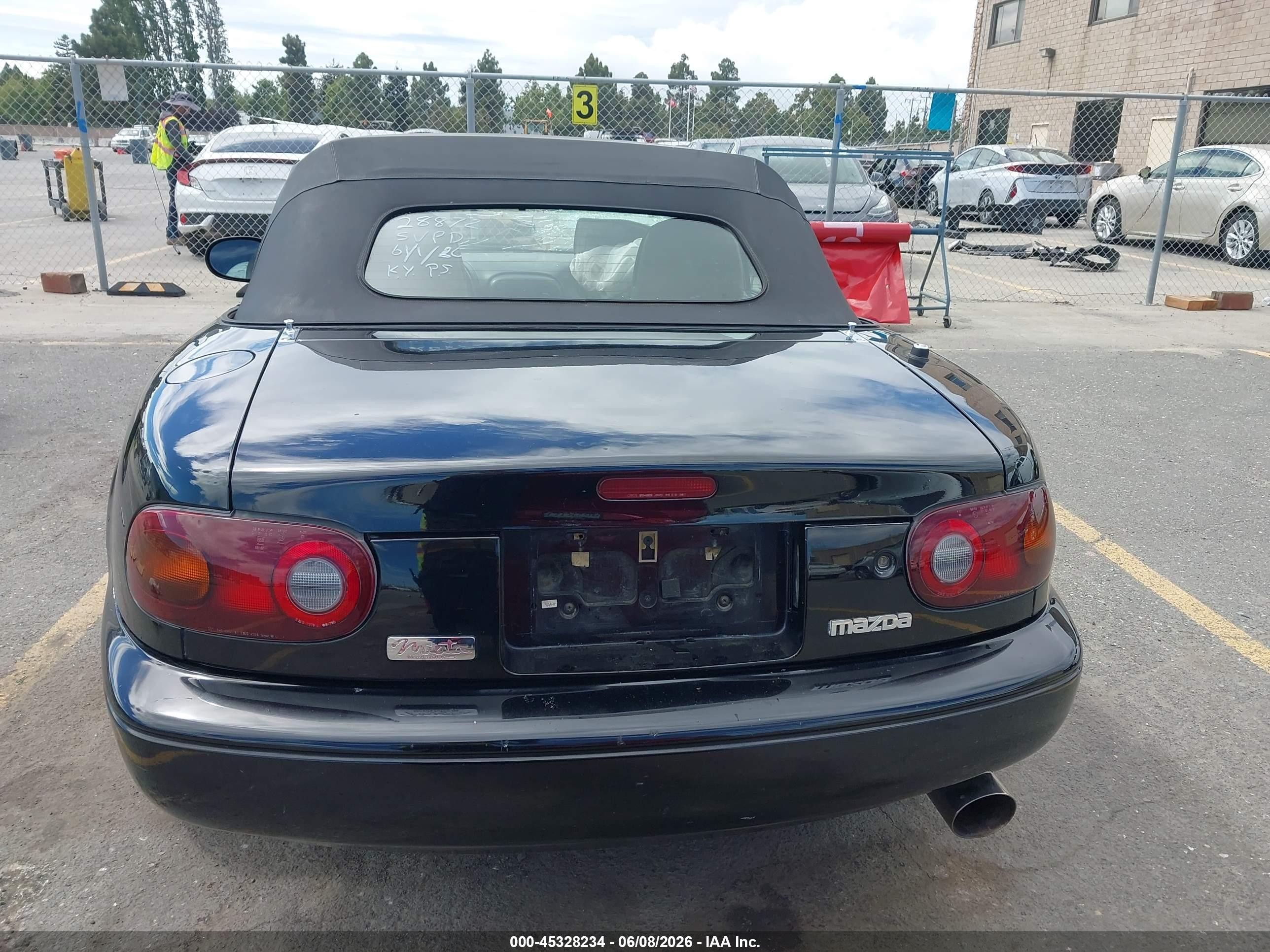 1996 Mazda Mx-5 Miata   Черный vin: JM1NA3538T0716740