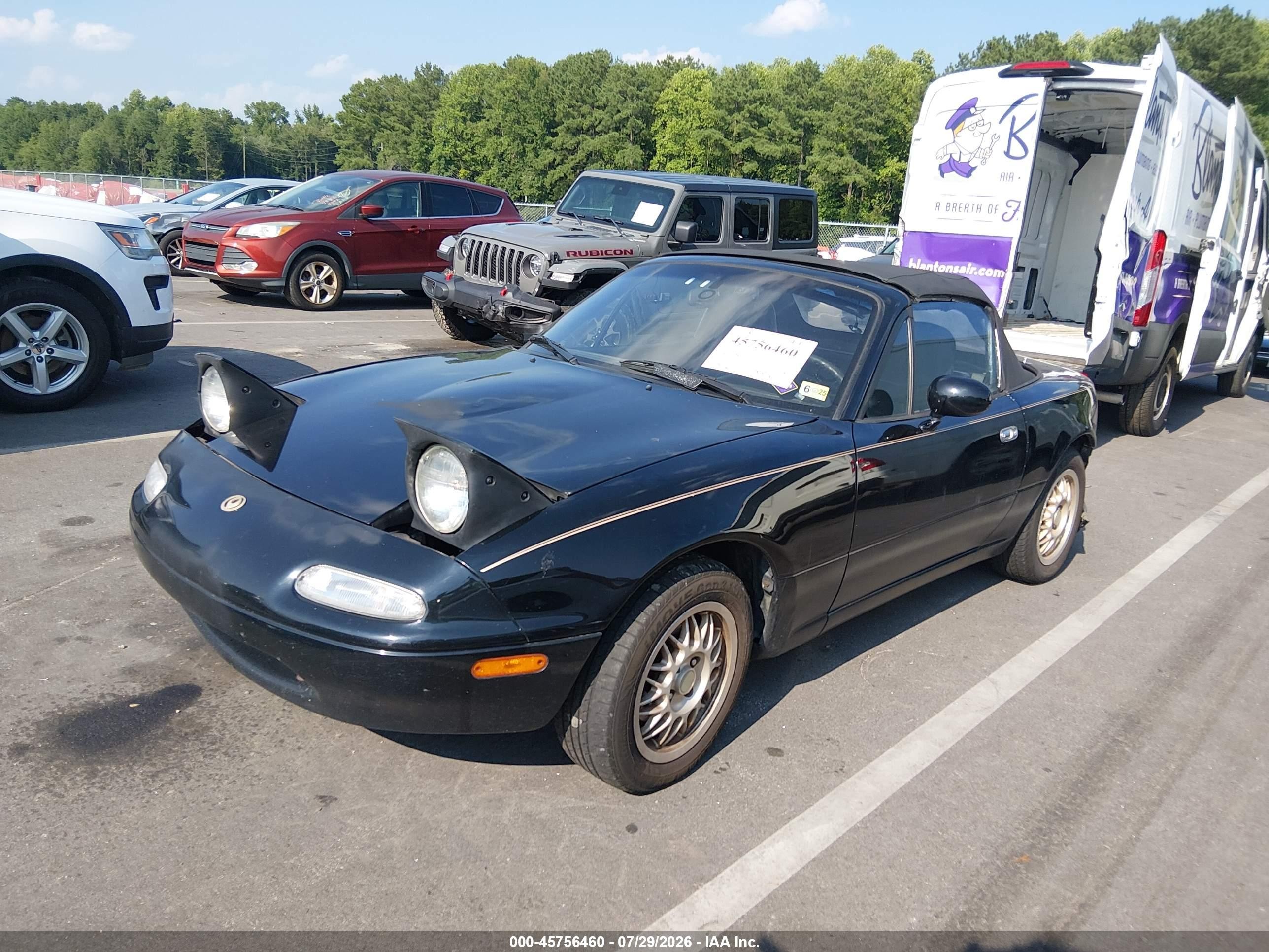1997 Mazda Mx-5 Miata   Черный vin: JM1NA3538V0720130