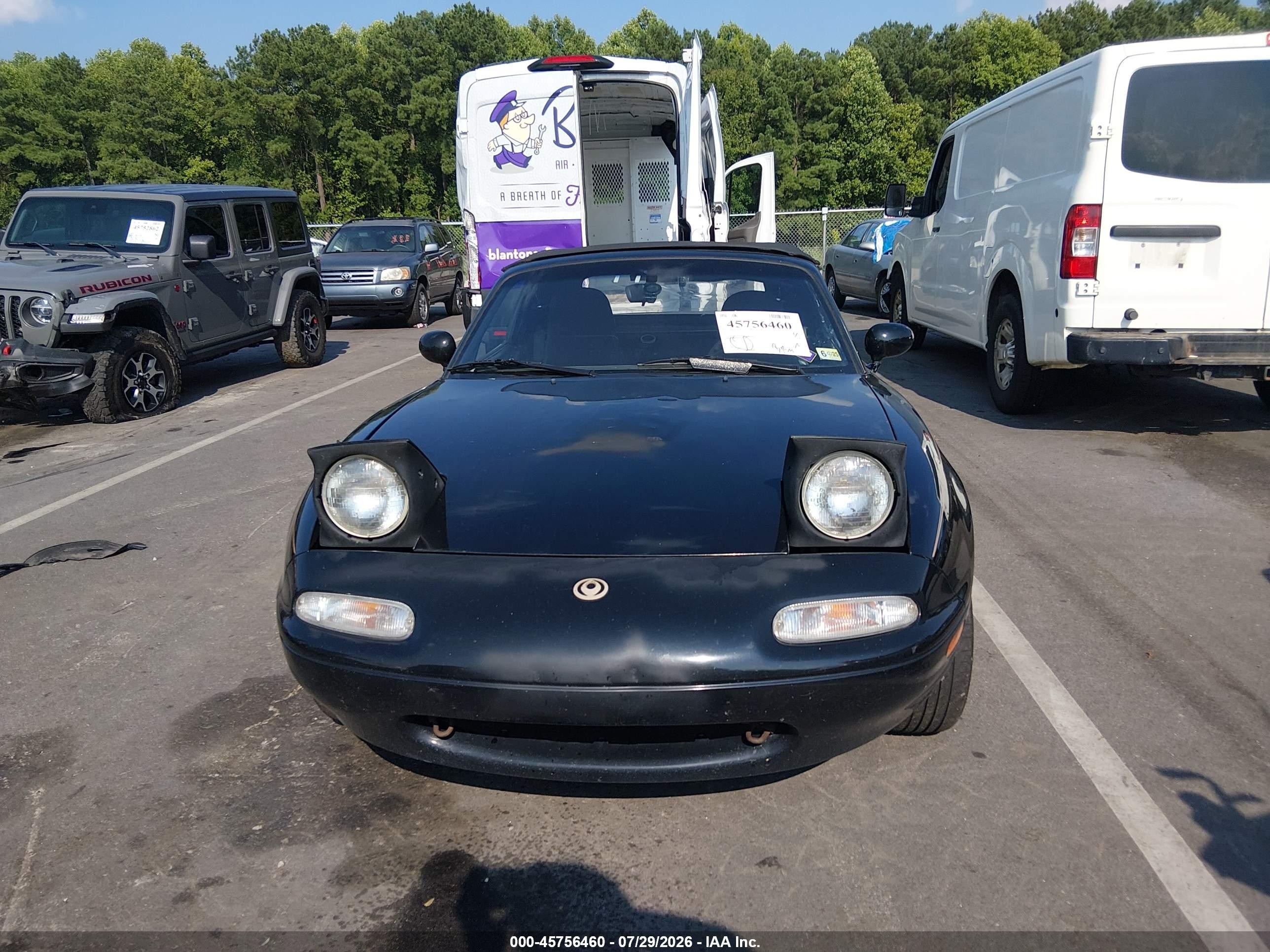 1997 Mazda Mx-5 Miata   Черный vin: JM1NA3538V0720130