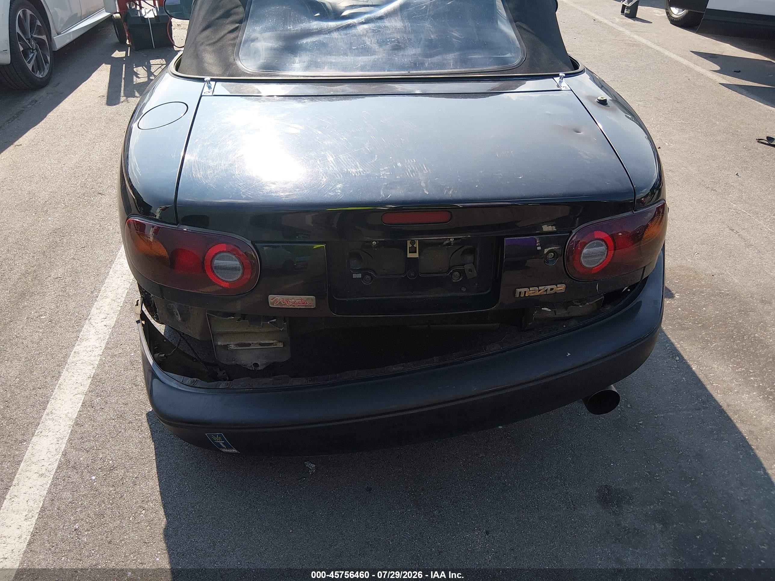 1997 Mazda Mx-5 Miata   Черный vin: JM1NA3538V0720130