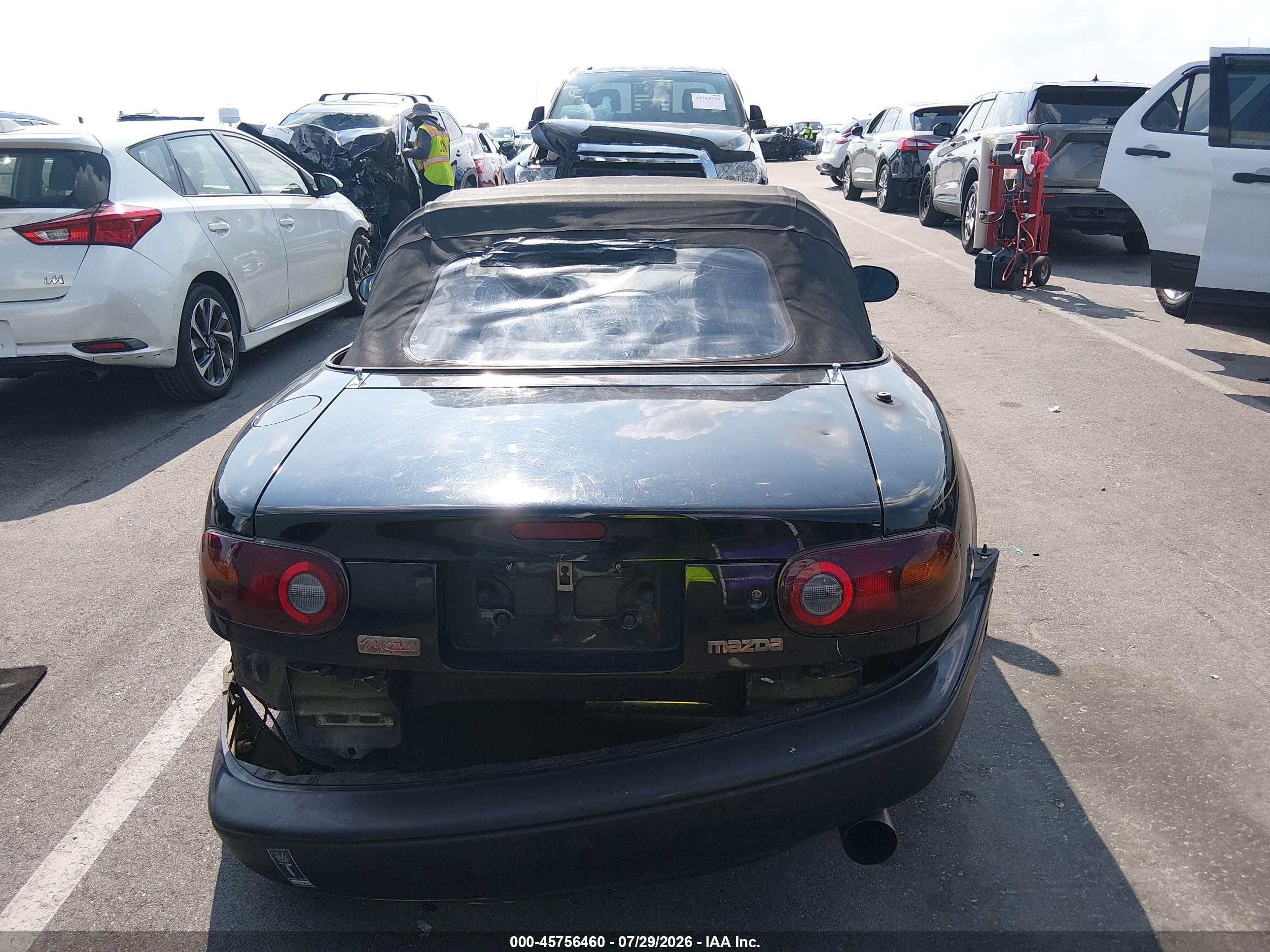 1997 Mazda Mx-5 Miata   Черный vin: JM1NA3538V0720130