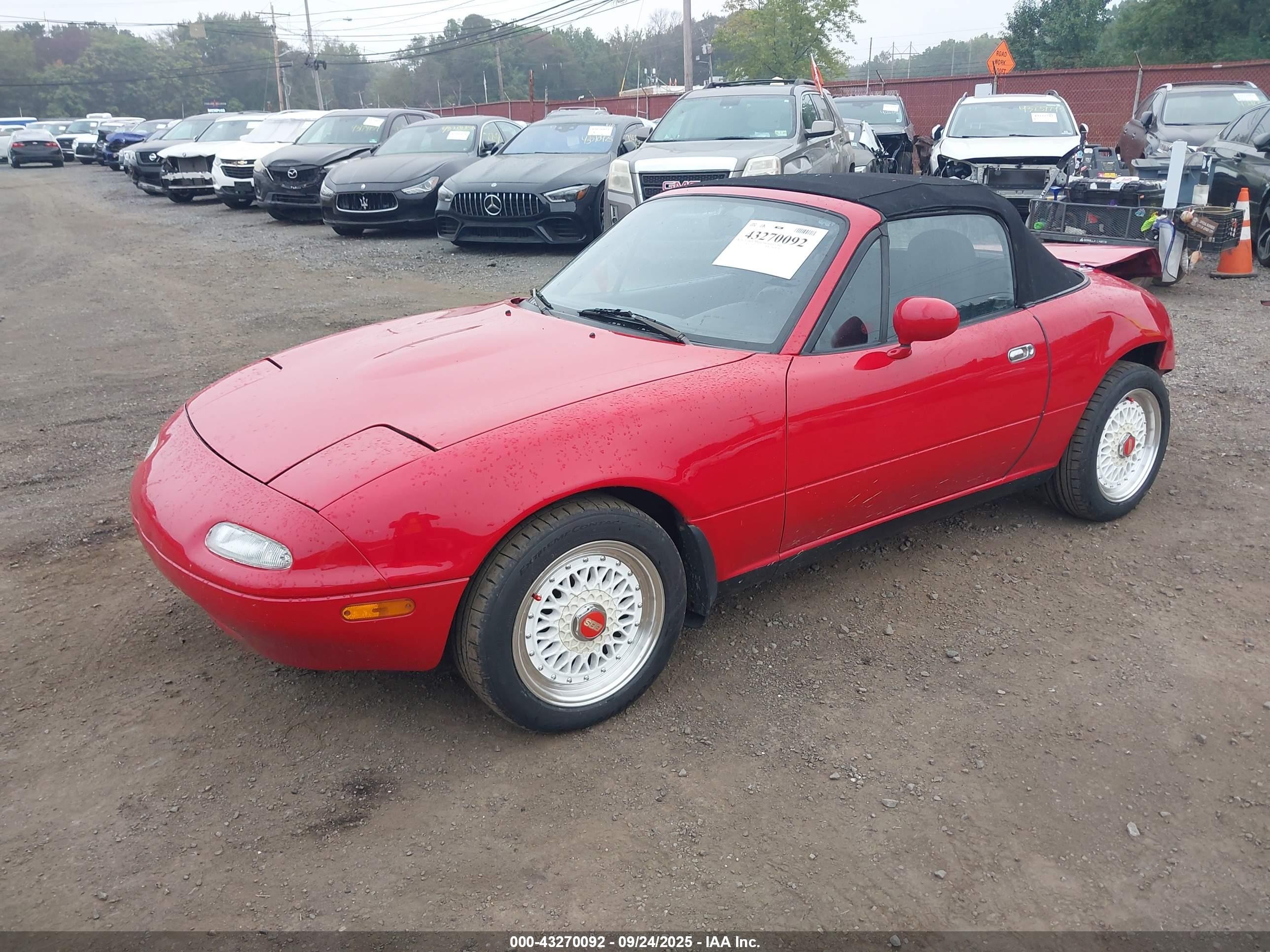1995 Mazda Mx-5 Miata   Red vin: JM1NA353XS0615889