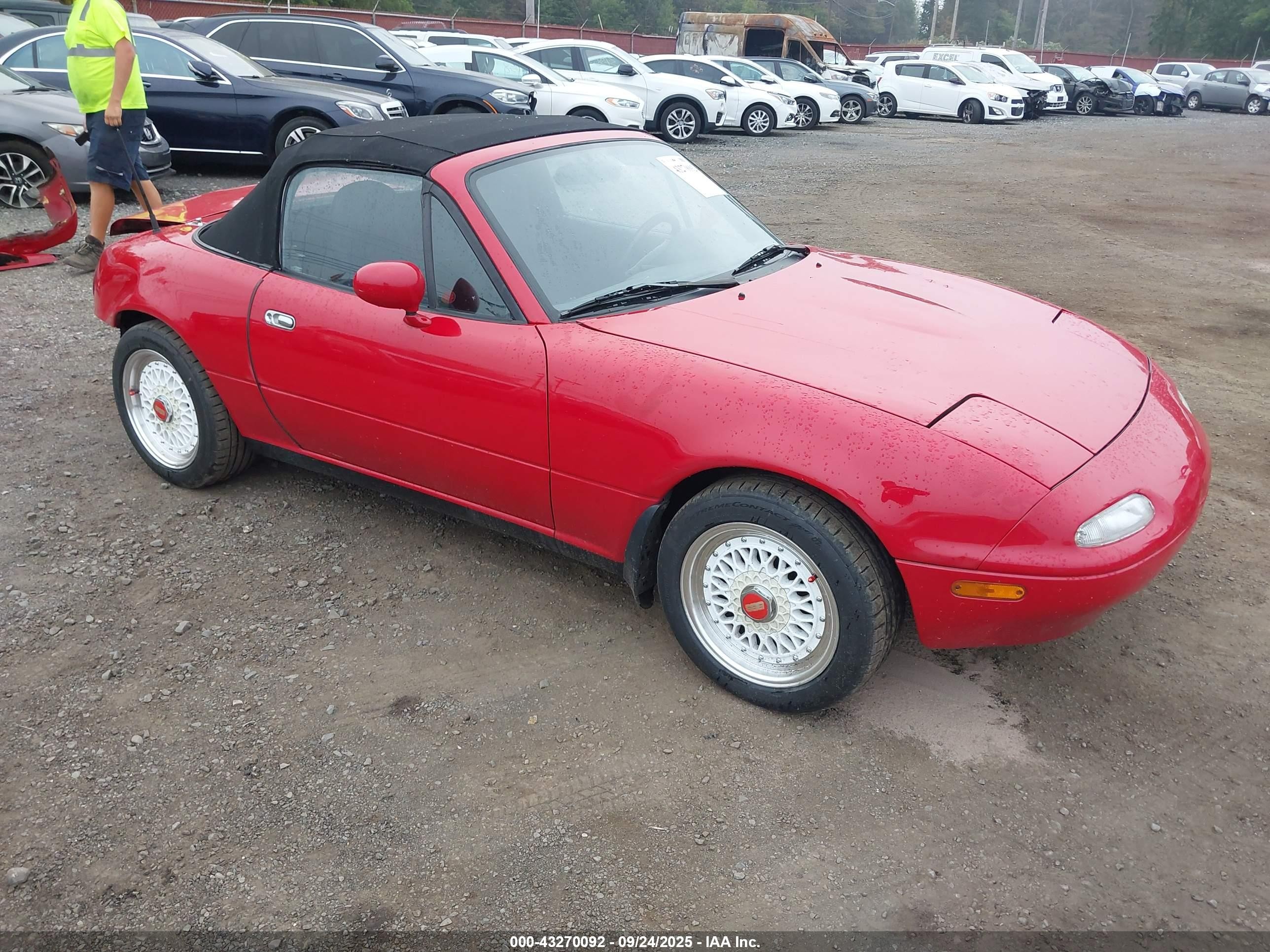 1995 Mazda Mx-5 Miata   Red vin: JM1NA353XS0615889