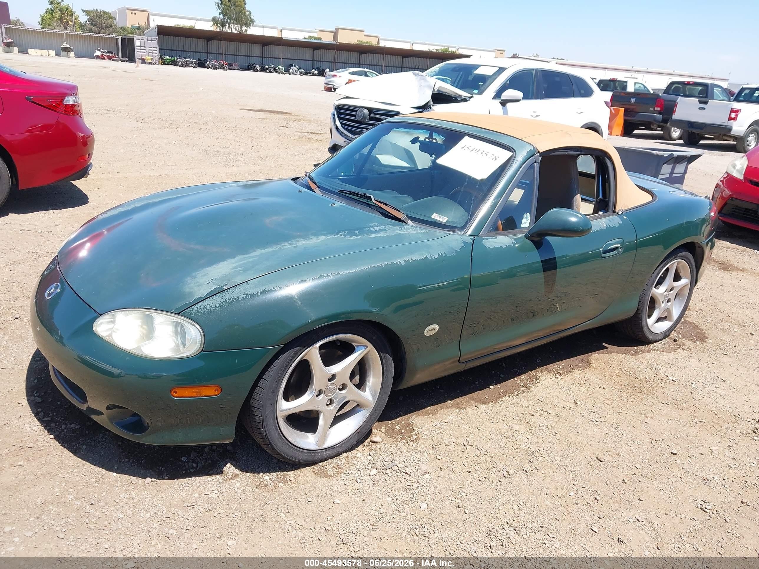 2001 Mazda Mx-5 Miata Ls/special Edition Green vin: JM1NB353010210734