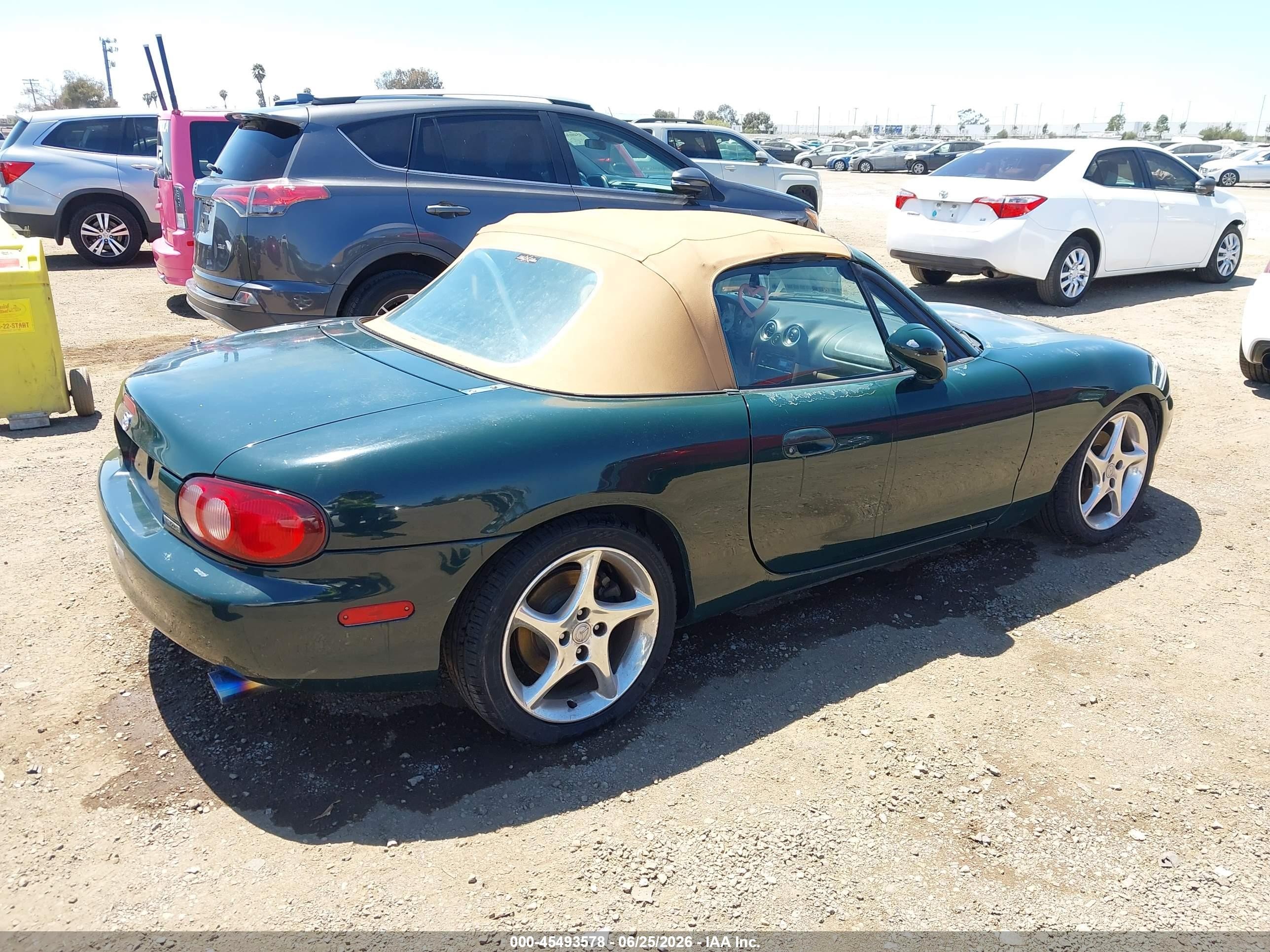 2001 Mazda Mx-5 Miata Ls/special Edition Green vin: JM1NB353010210734