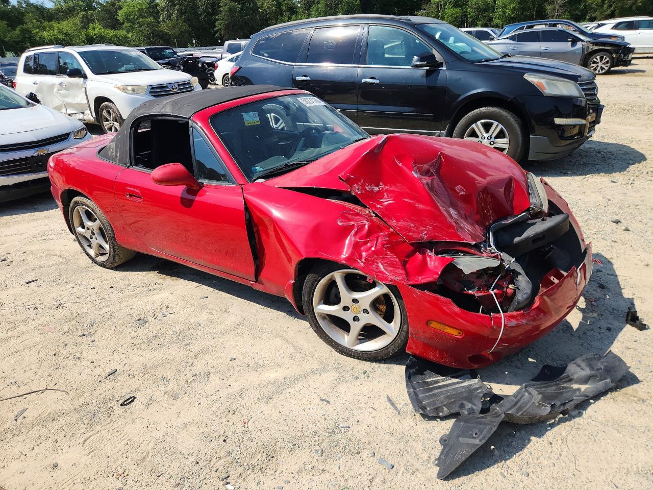 2003 Mazda Mx-5 Miata Base Red vin: JM1NB353030304423