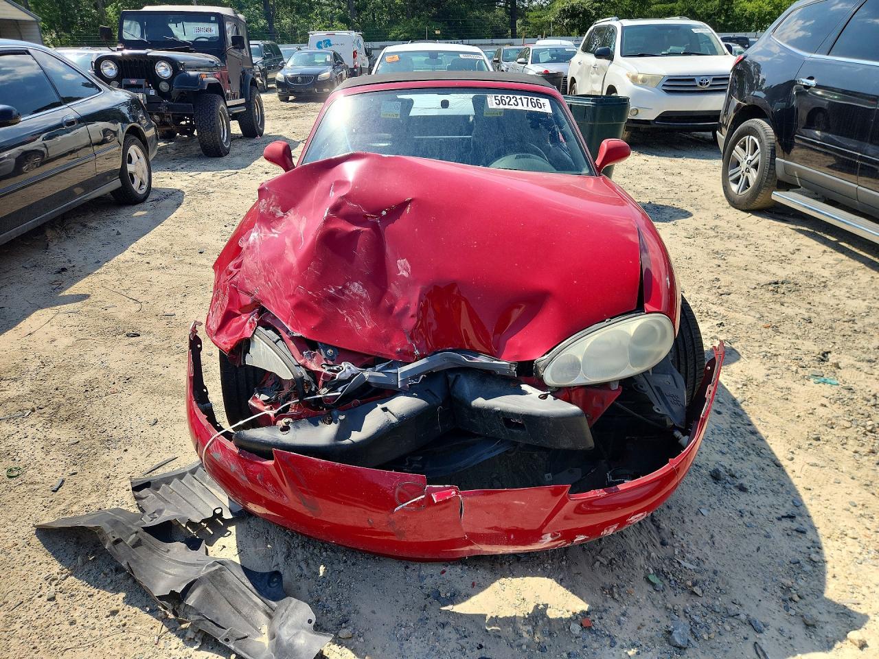 2003 Mazda Mx-5 Miata Base Red vin: JM1NB353030304423