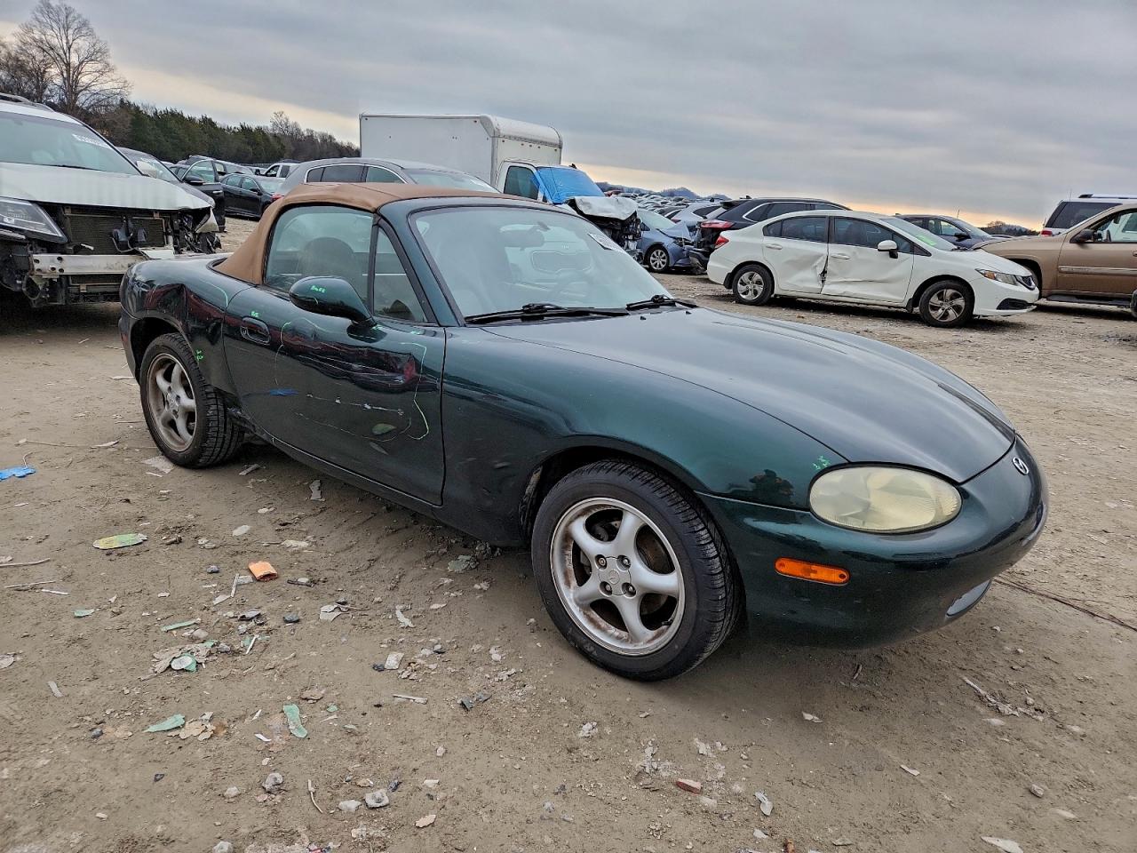 1999 Mazda Mx-5 Miata Green vin: JM1NB3530X0138331