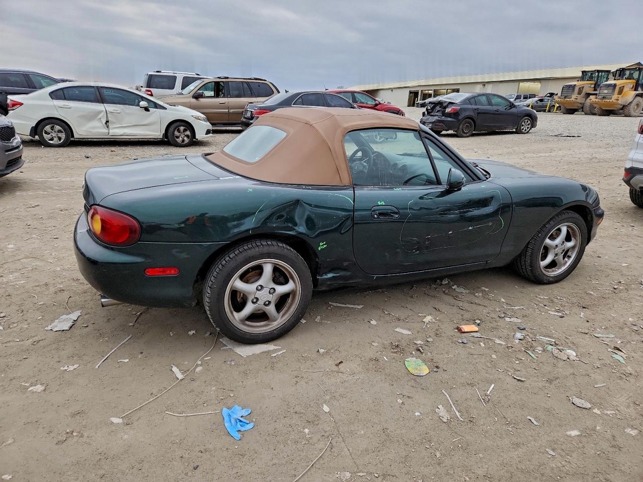 1999 Mazda Mx-5 Miata Green vin: JM1NB3530X0138331