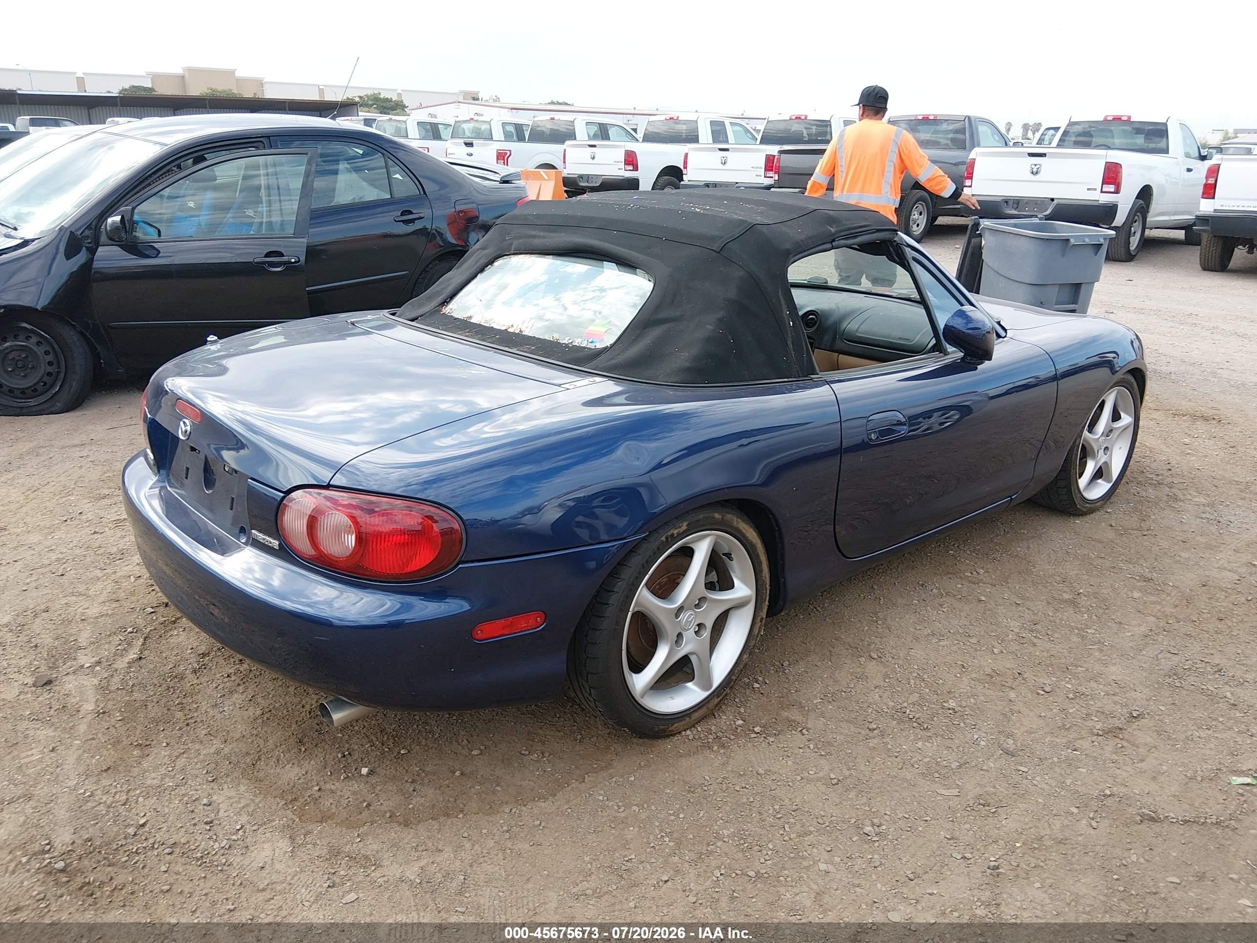2001 Mazda Mx-5 Miata Ls/special Edition Blue vin: JM1NB353110204683
