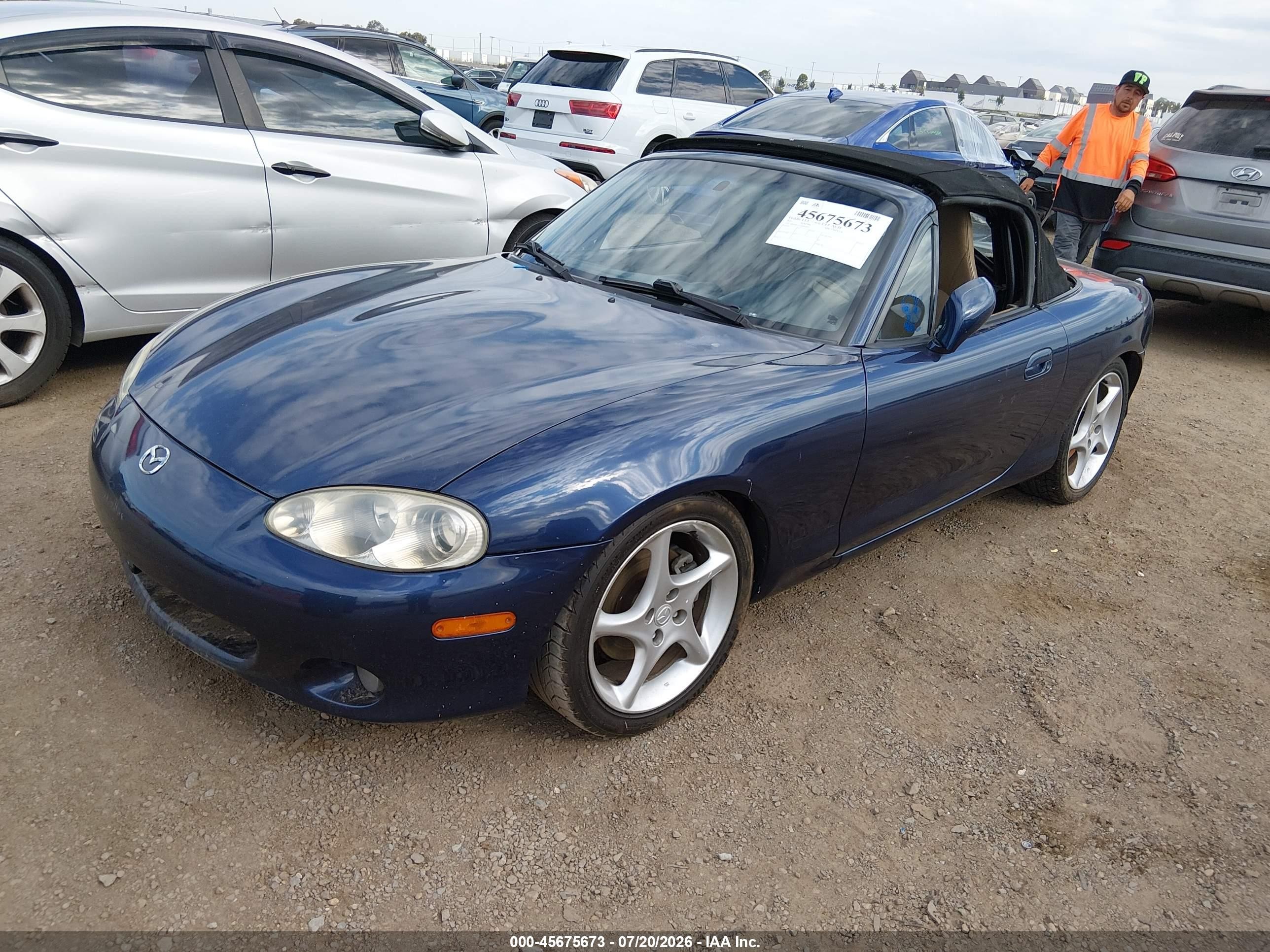 2001 Mazda Mx-5 Miata Ls/special Edition Blue vin: JM1NB353110204683