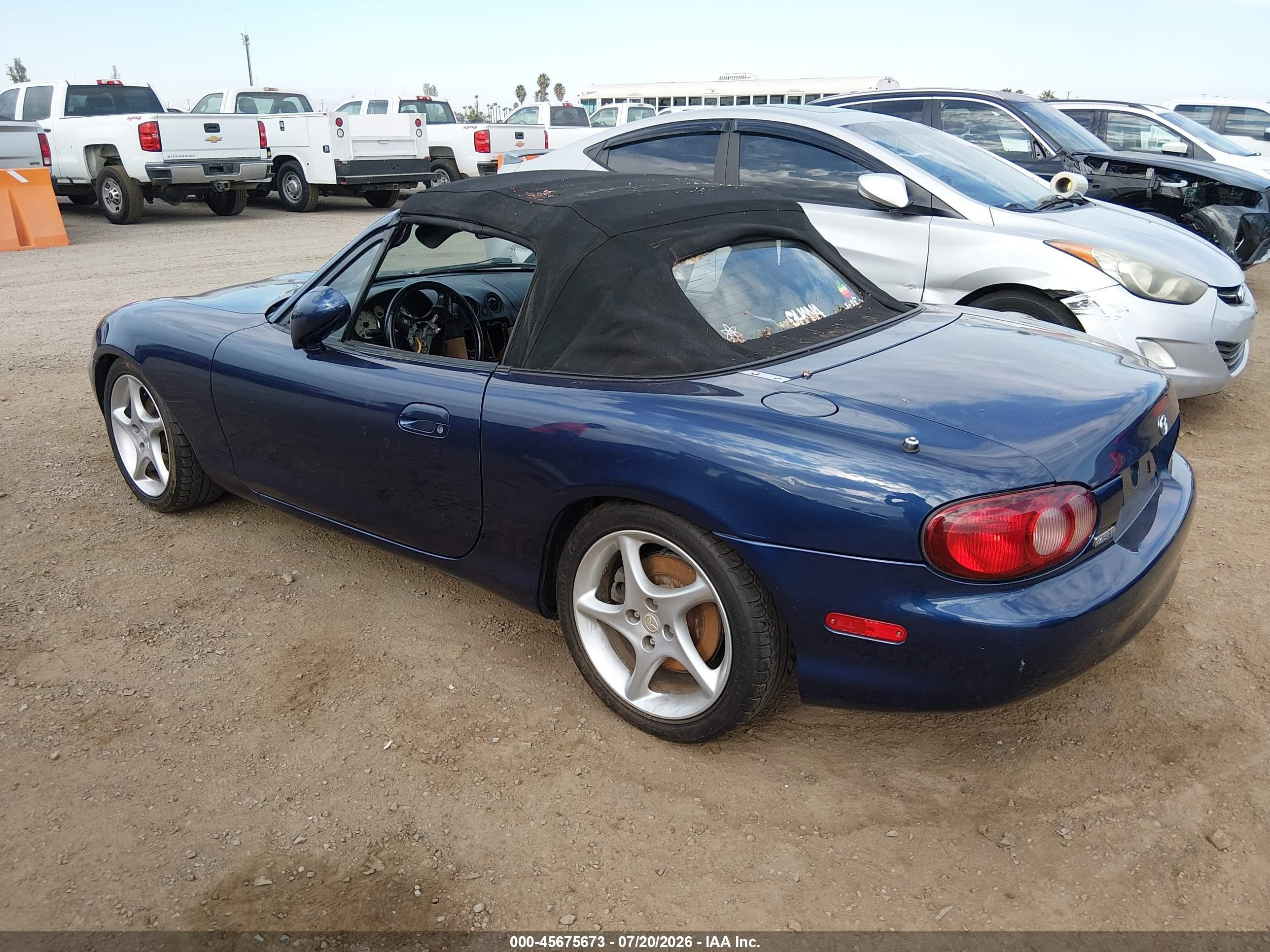 2001 Mazda Mx-5 Miata Ls/special Edition Blue vin: JM1NB353110204683