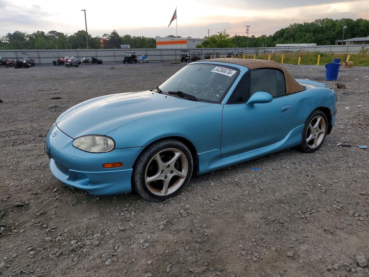 2002 Mazda Mx-5 Miata Base Turquoise vin: JM1NB353120229682