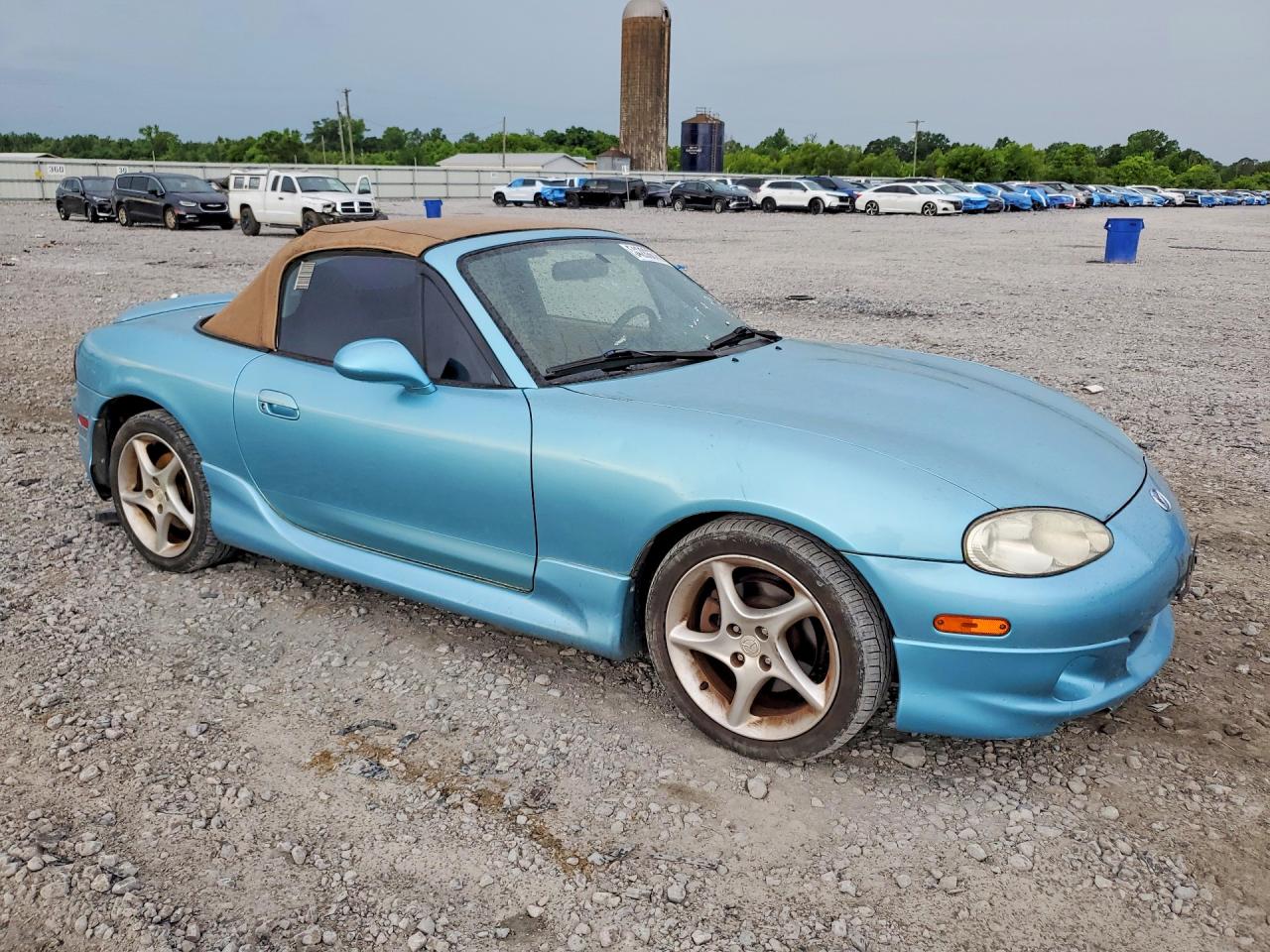 2002 Mazda Mx-5 Miata Base Turquoise vin: JM1NB353120229682