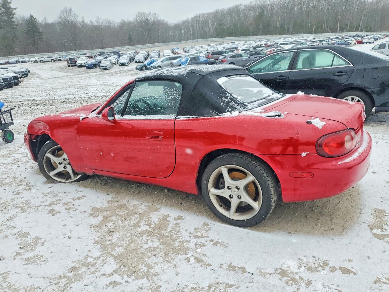2003 Mazda Mx-5 Miata Base Red vin: JM1NB353130306665