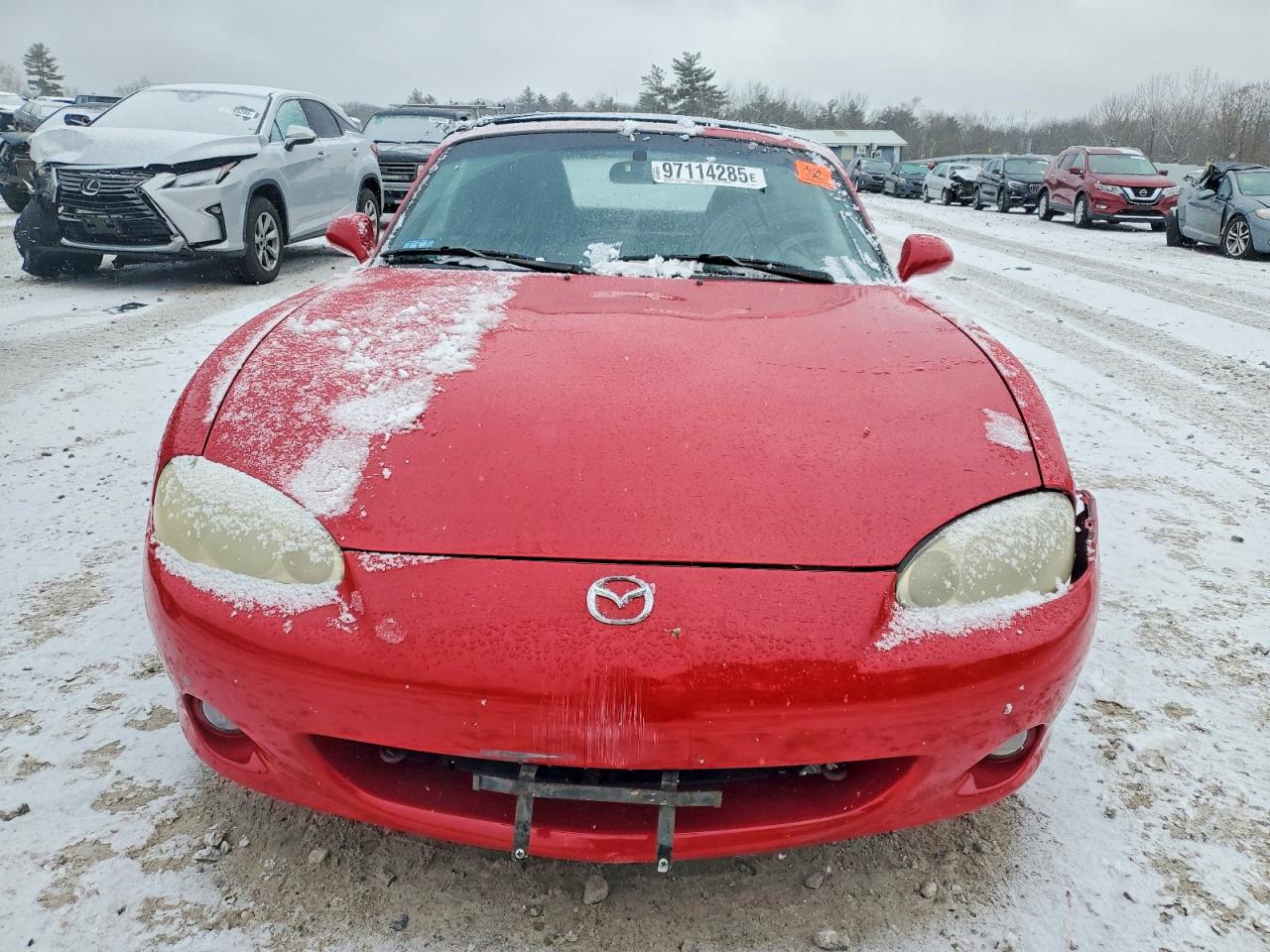 2003 Mazda Mx-5 Miata Base Red vin: JM1NB353130306665