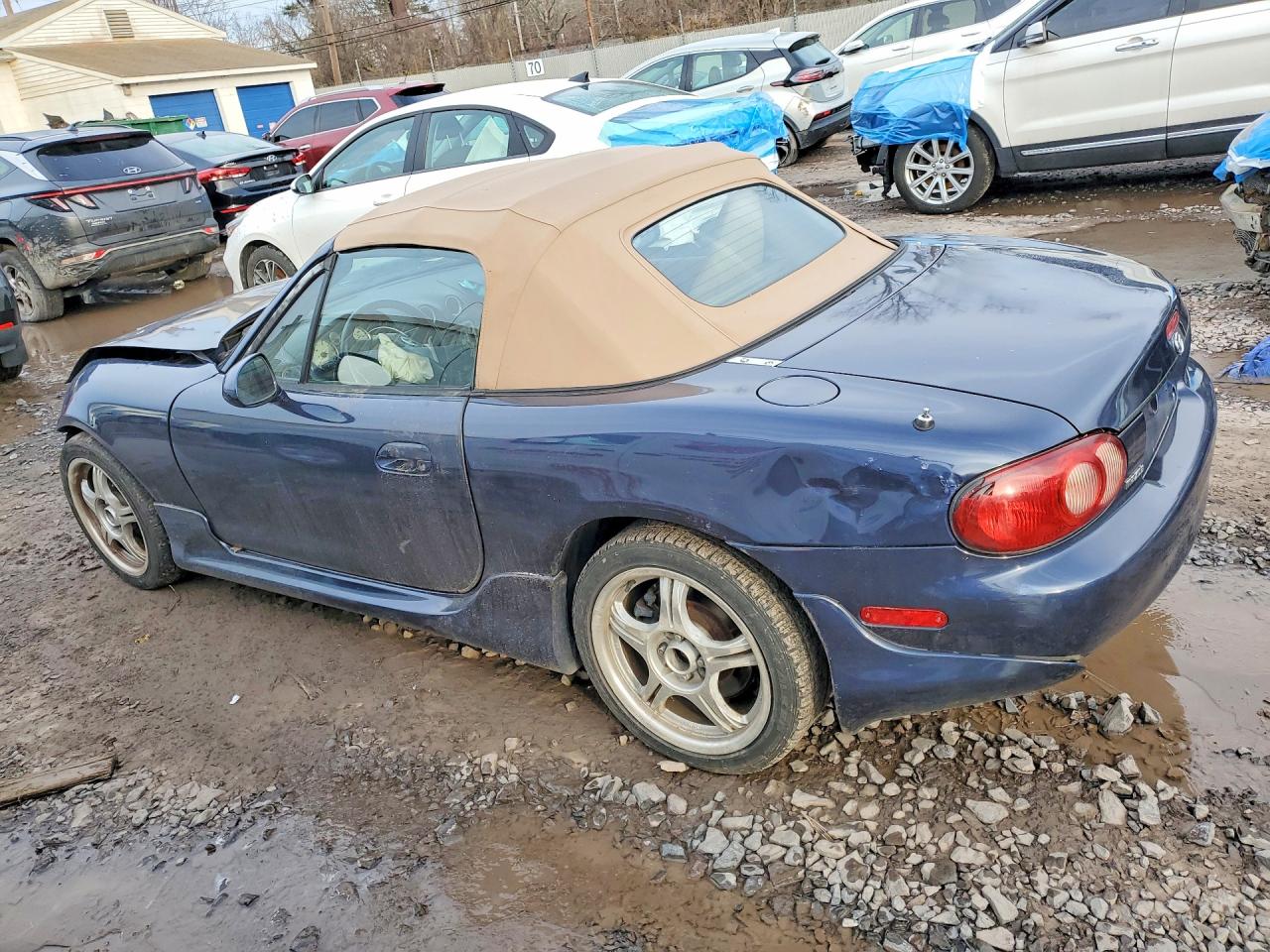 2003 Mazda Mx-5 Miata Blue vin: JM1NB353130307489