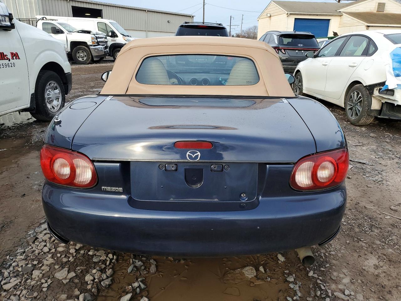 2003 Mazda Mx-5 Miata Blue vin: JM1NB353130307489