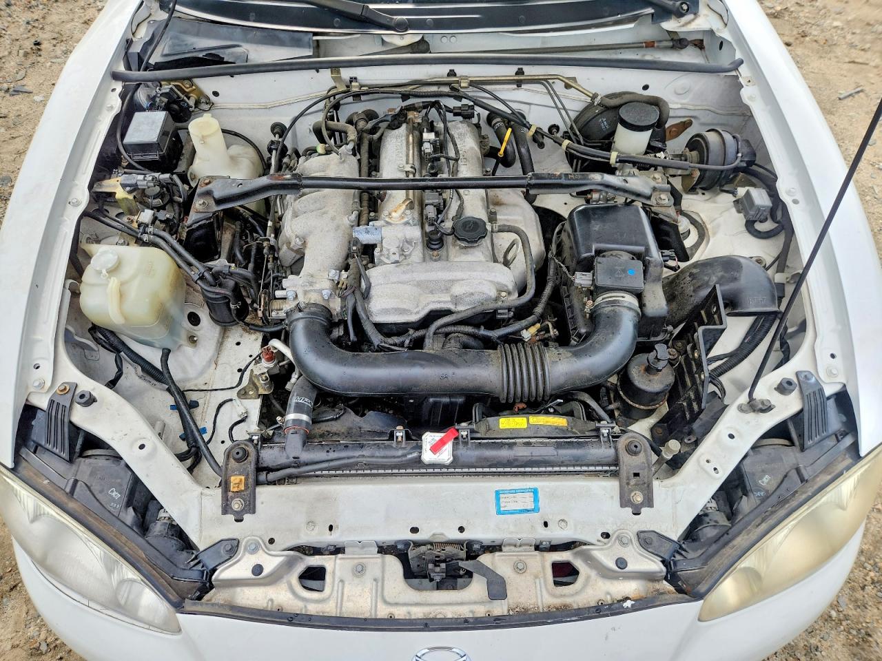 2003 Mazda Mx-5 Miata Base White vin: JM1NB353130312014