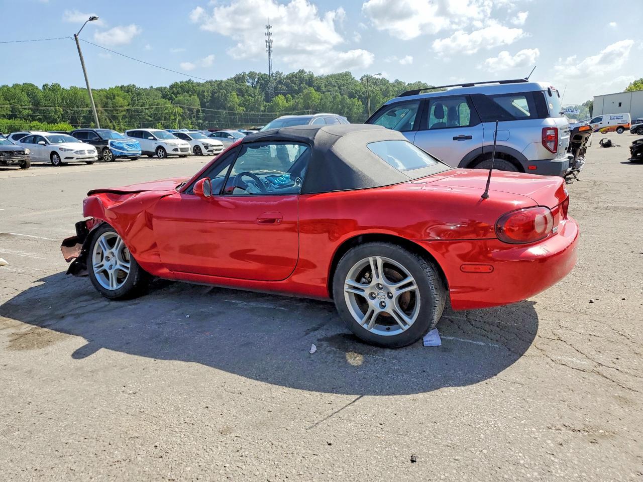 2005 Mazda Miata Mx-5 Red vin: JM1NB353150411418