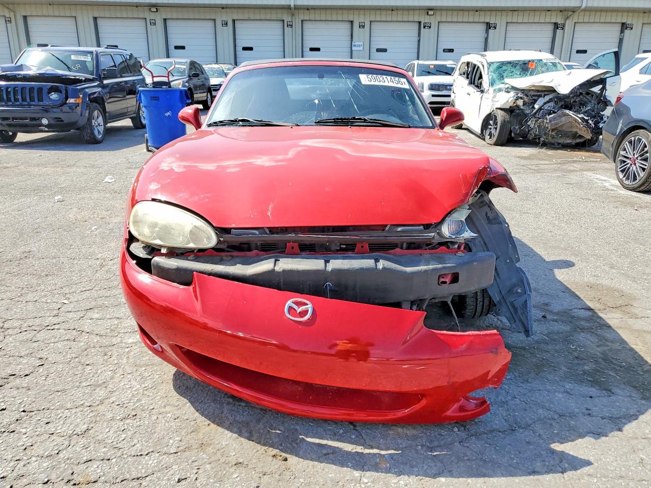 2005 Mazda Miata Mx-5 Red vin: JM1NB353150411418
