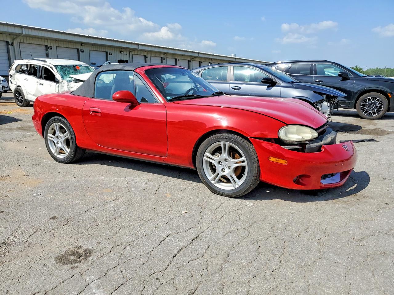 2005 Mazda Miata Mx-5 Red vin: JM1NB353150411418