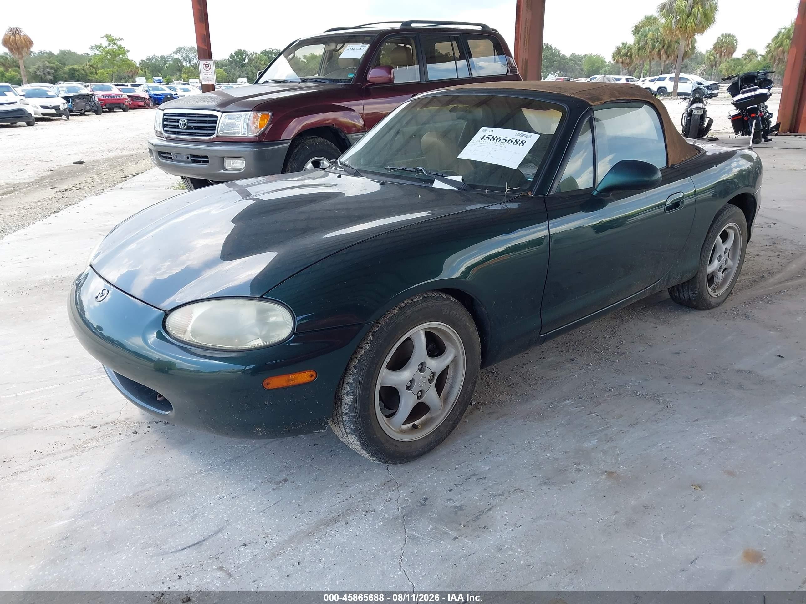 1999 Mazda Mx-5 Miata 10th Anniversary Edition/leather/popular Equip/sport/touring Green vin: JM1NB3531X0125698