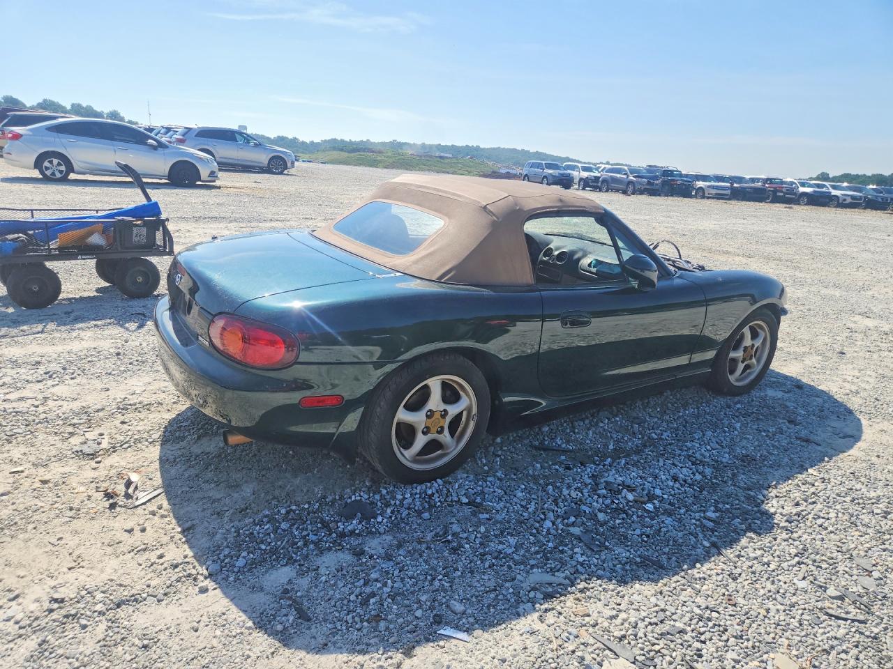 1999 Mazda Mx-5 Miata Green vin: JM1NB3531X0137785