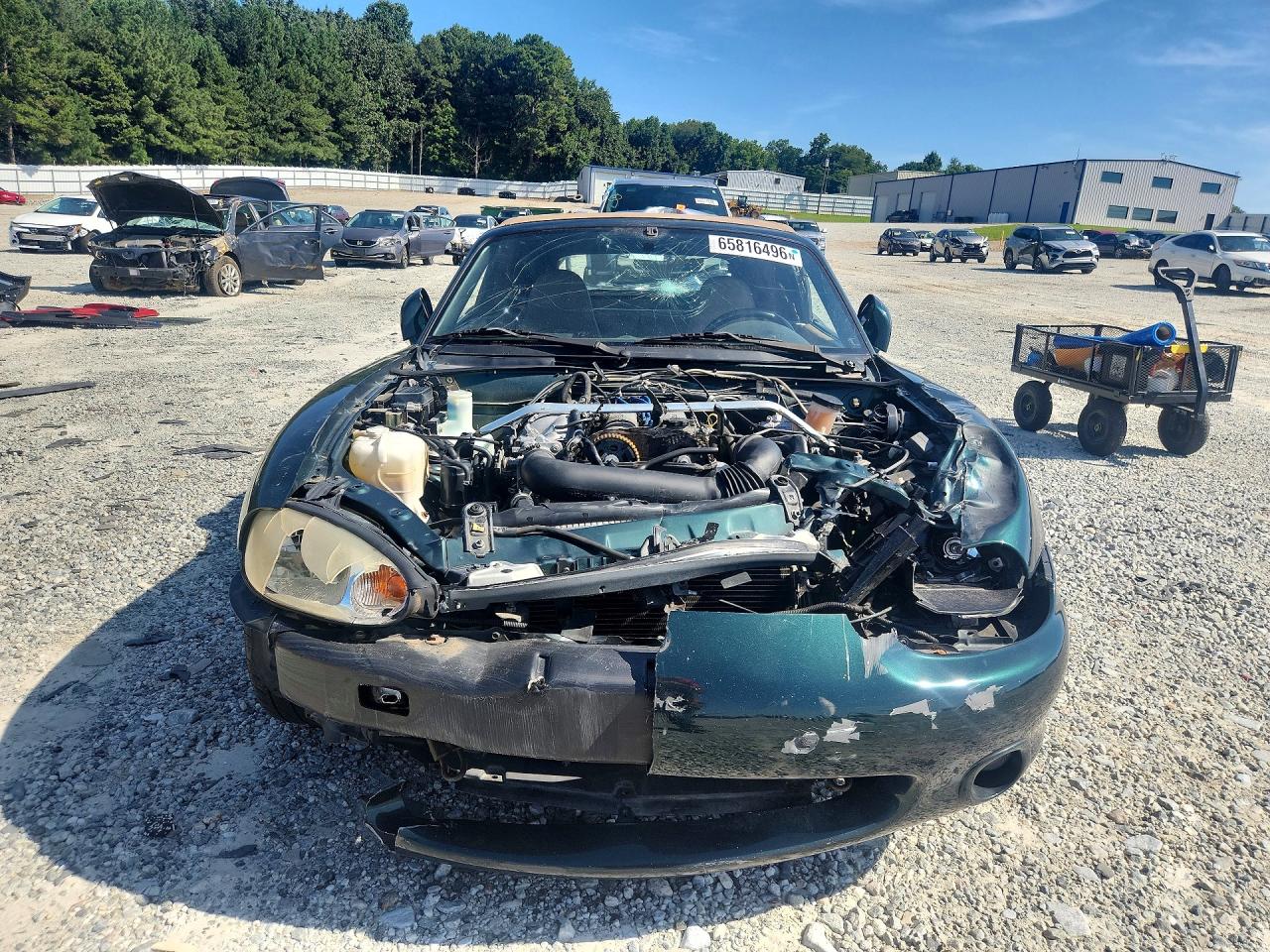 1999 Mazda Mx-5 Miata Green vin: JM1NB3531X0137785