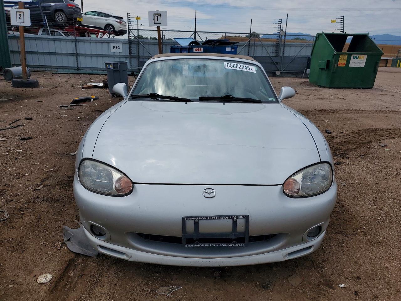 2000 Mazda Mx-5 Miata Base Silver vin: JM1NB3531Y0155446