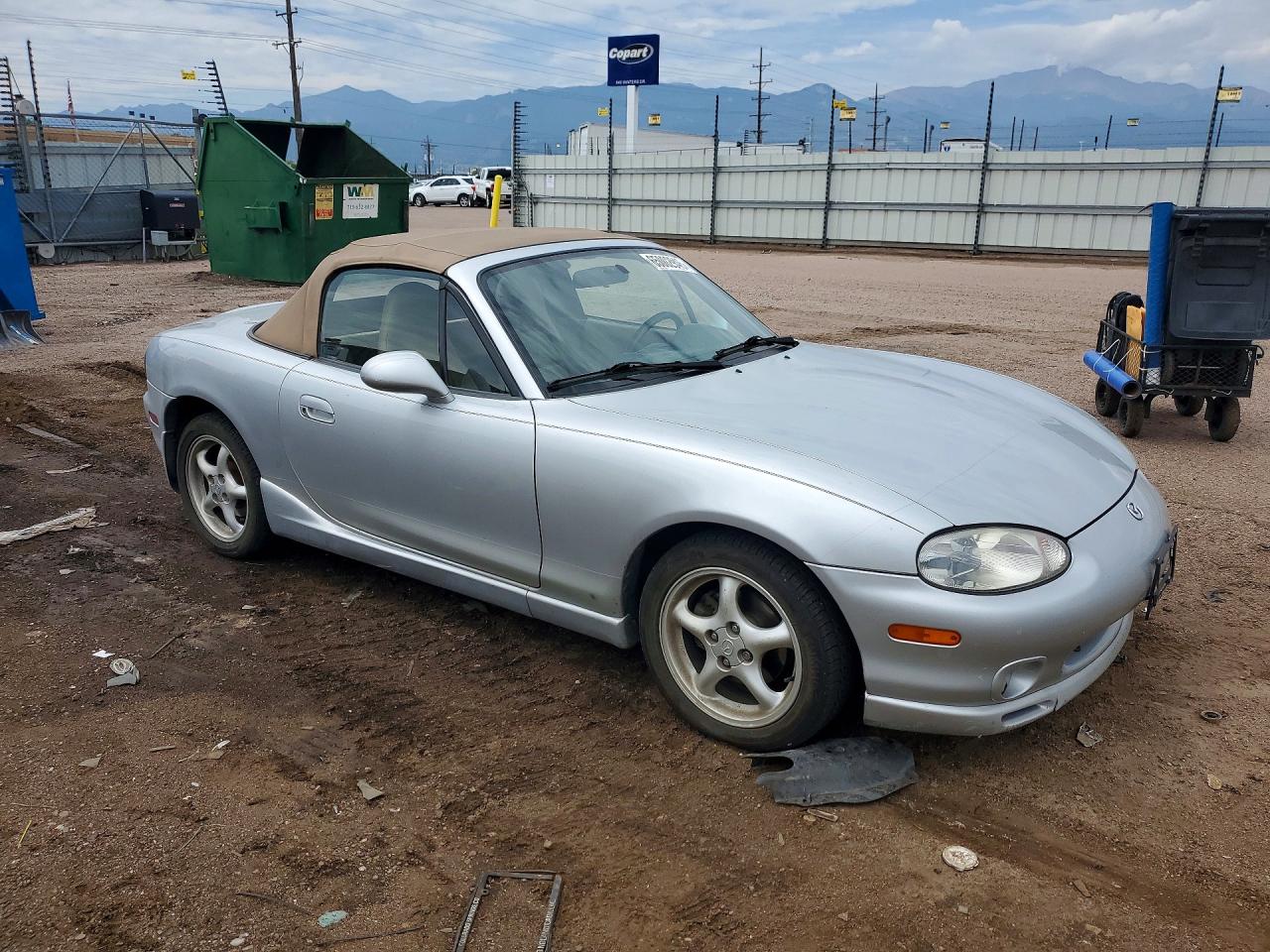 2000 Mazda Mx-5 Miata Base Silver vin: JM1NB3531Y0155446