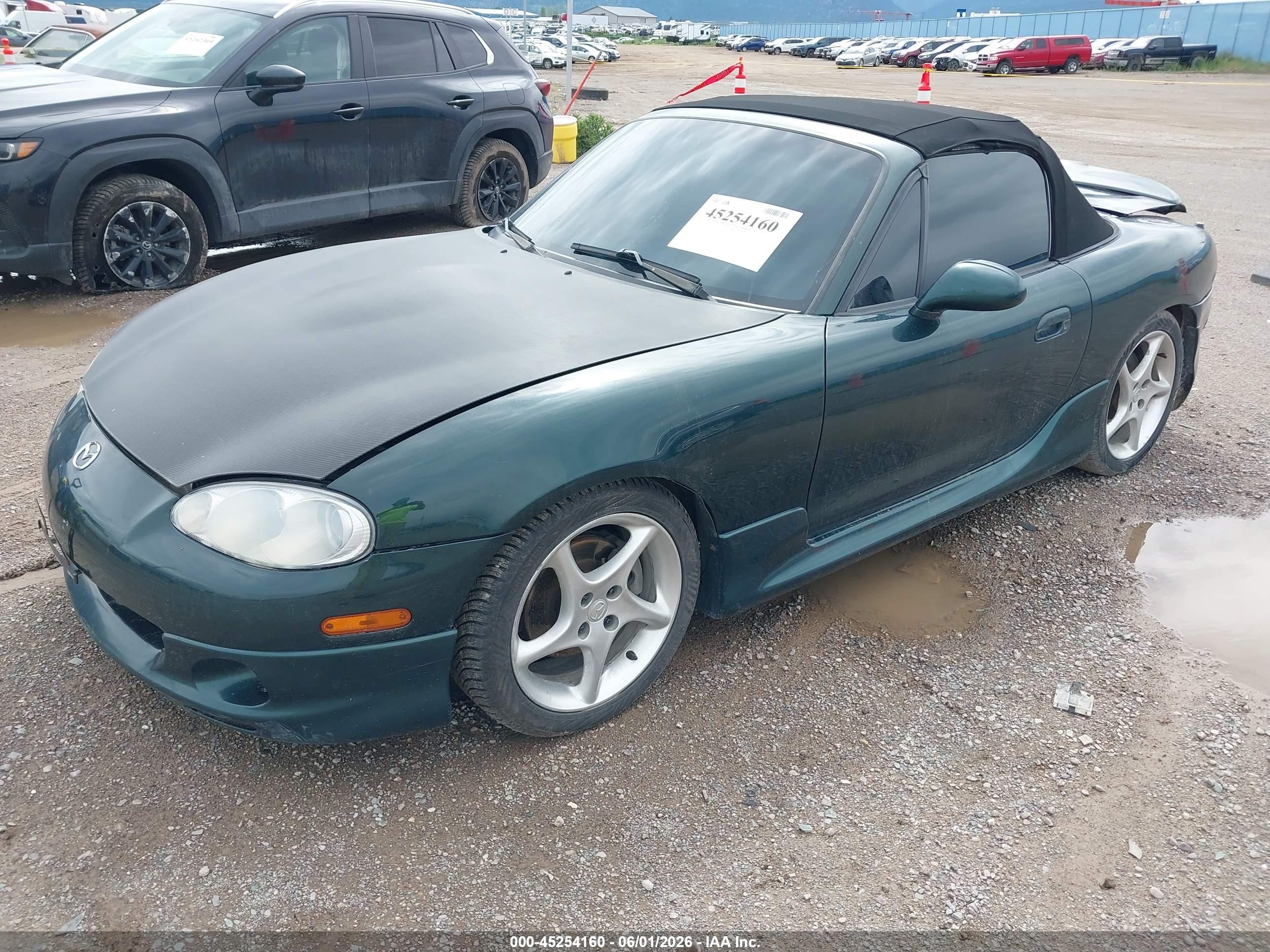 2003 Mazda Mx-5 Miata Cloth/ls/se/shinsen Green vin: JM1NB353230300728